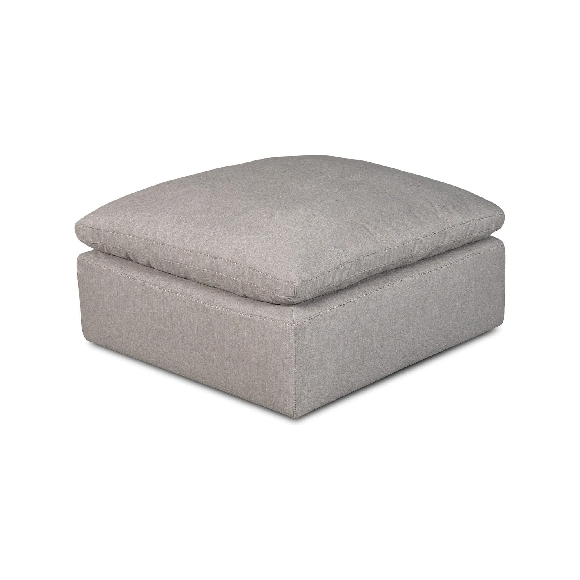 Moe’s Home Collection Terra Condo Light Grey Ottoman - Image 2
