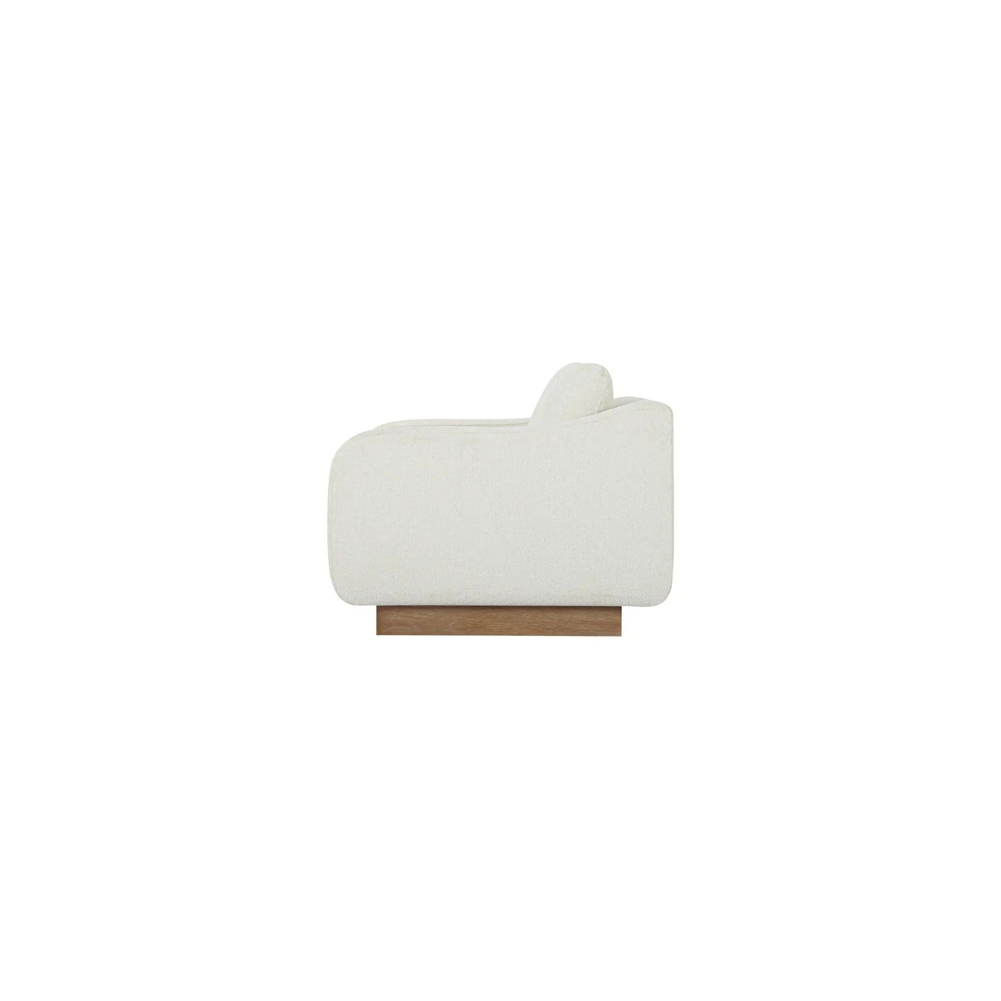 Moe's Home Collection Keane Cream Lounge Chair - Image 3