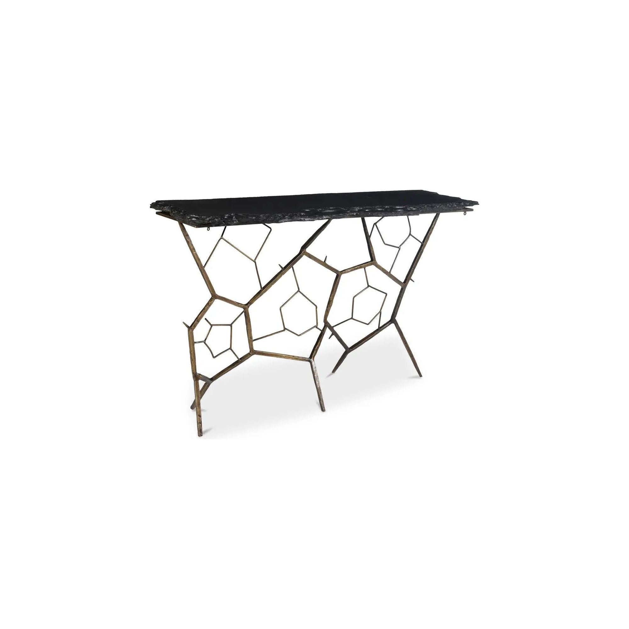 Moe’s Home Collection Nate Dark Grey Slate Console Table - Image 2