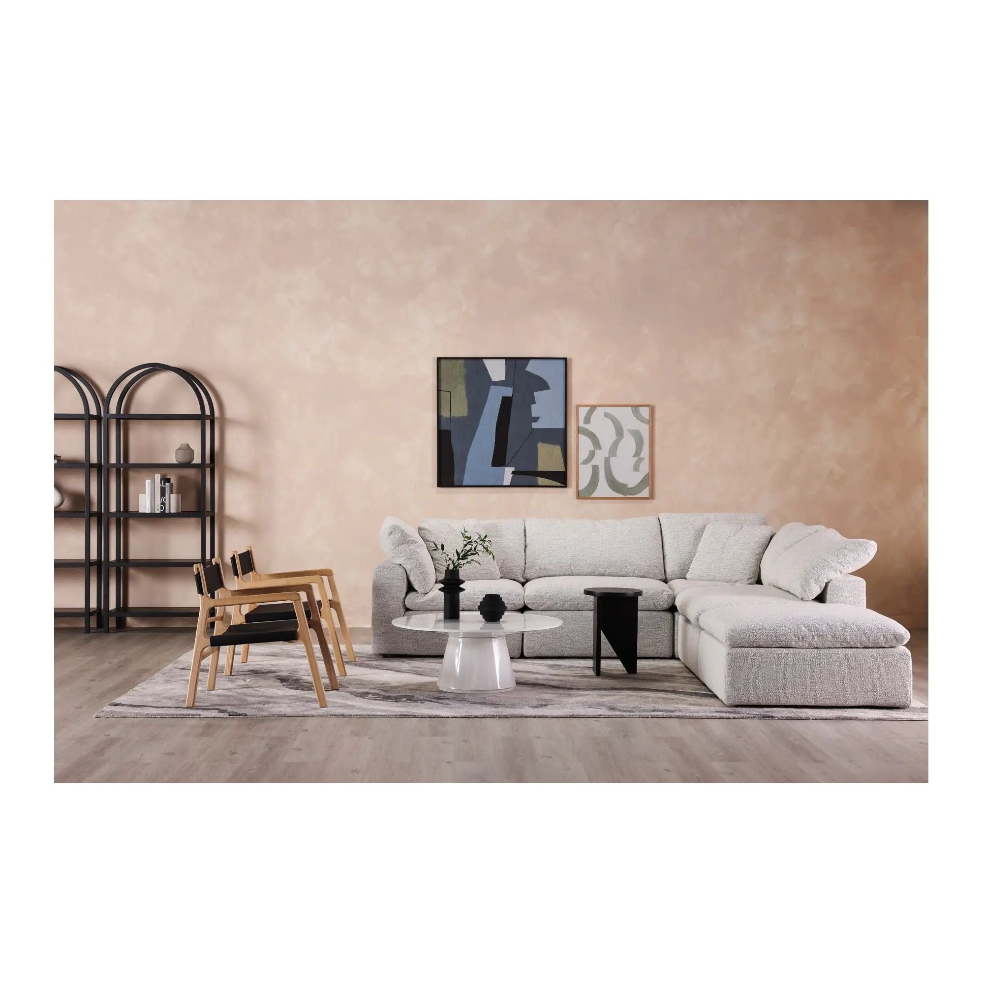 Moe’s Home Terra Condo Ottoman ~ Coastside Sand - Image 2