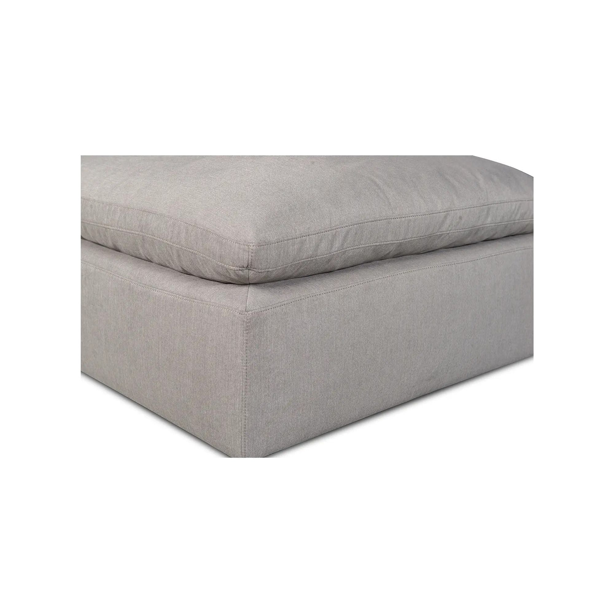 Moe’s Home Collection Terra Condo Light Grey Ottoman - Image 3