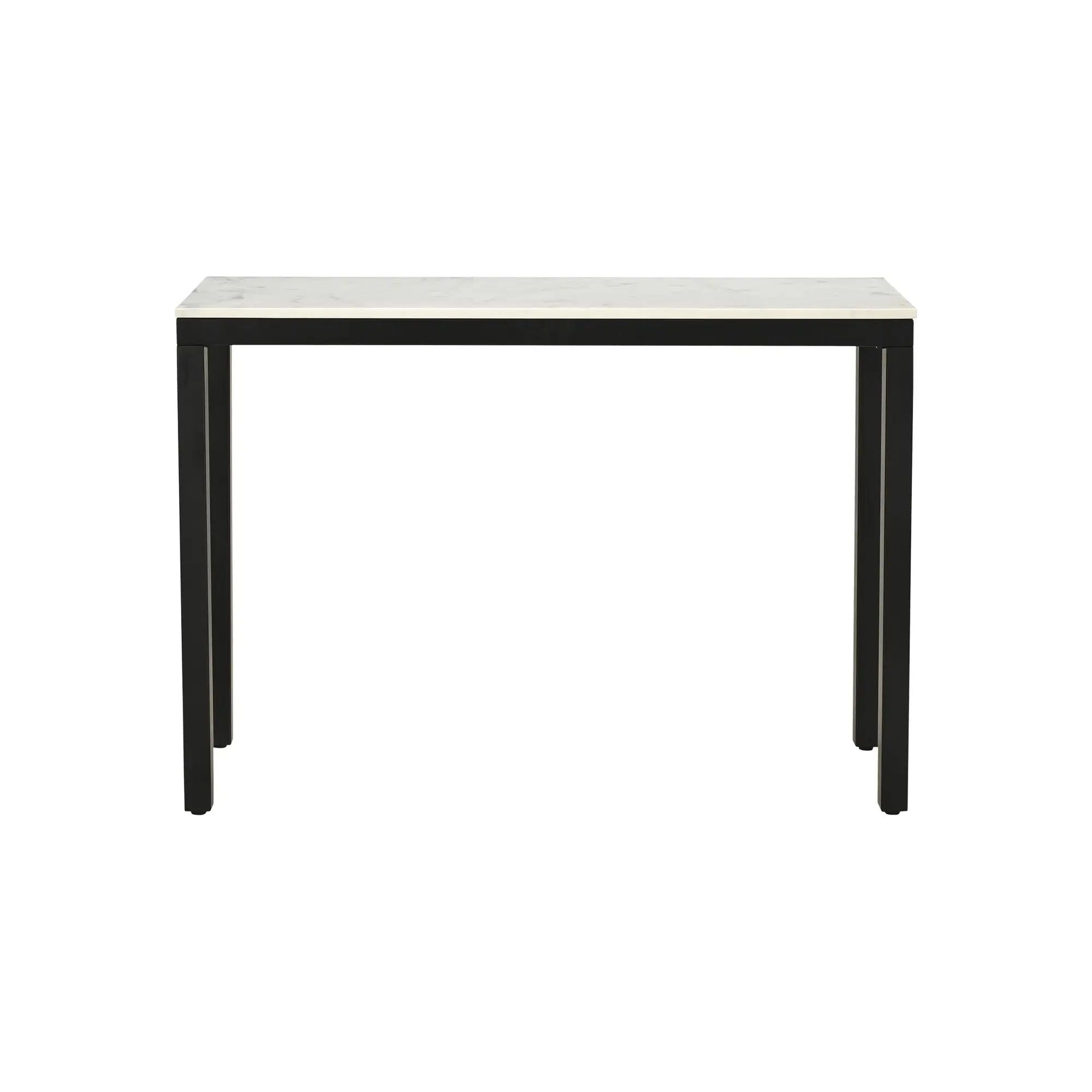 Moe’s Home Collection White Marble Parson Console Table - Image 1