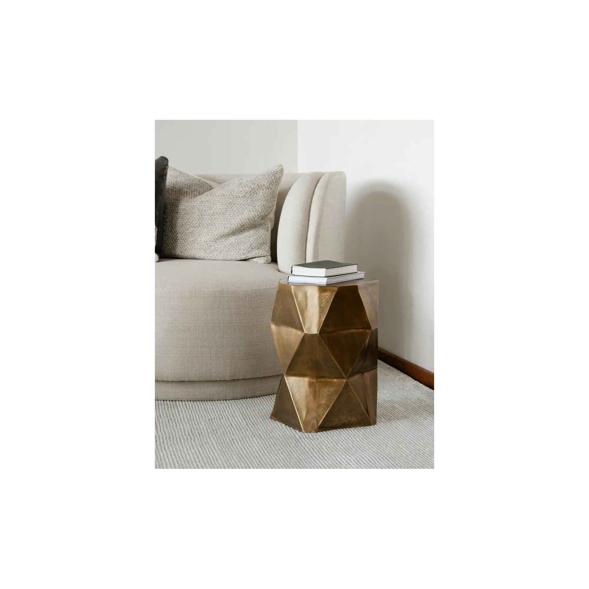 Moe's Home Collection Quintus Antique Brass Accent Table - Image 3