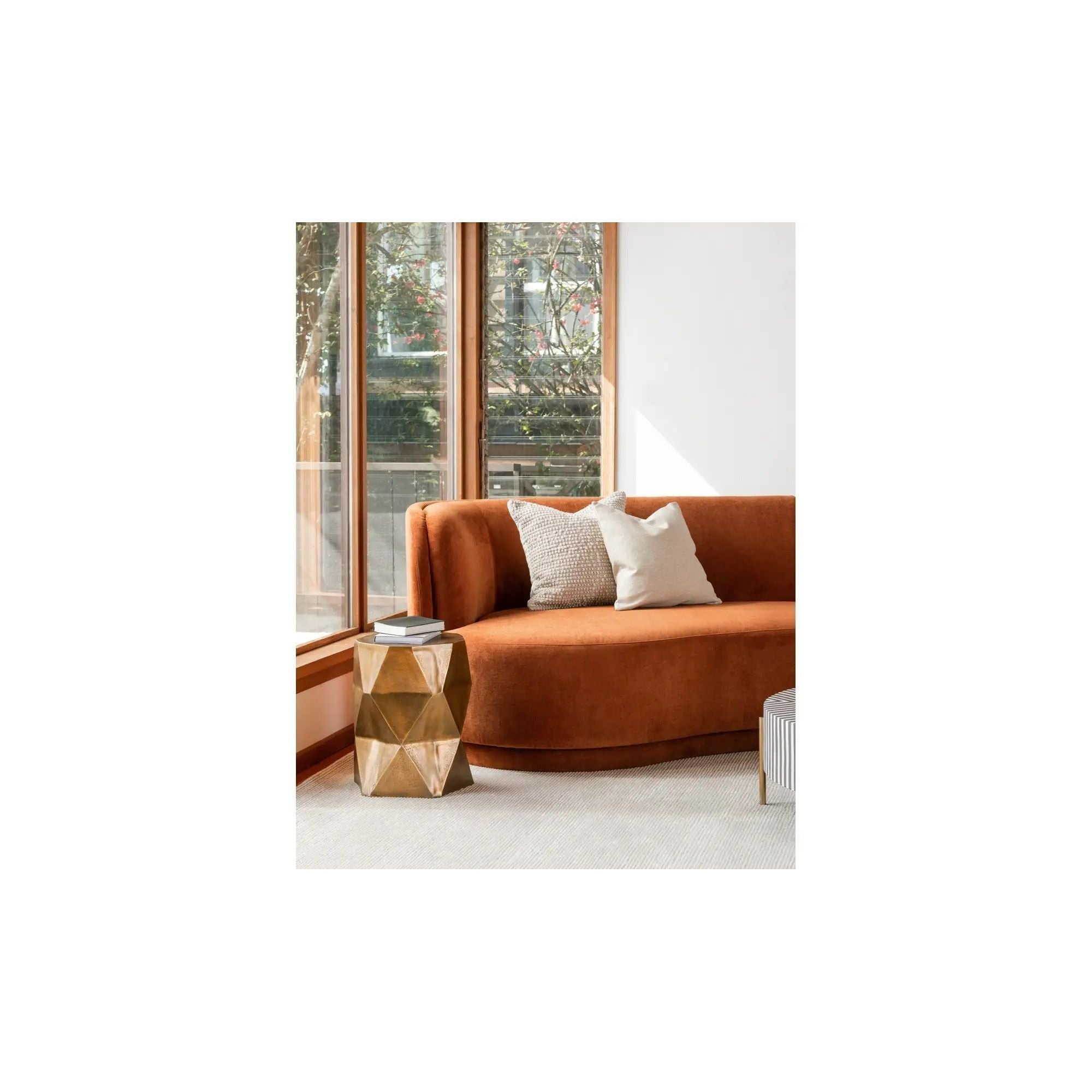 Moe's Home Collection Quintus Antique Brass Accent Table - Image 2
