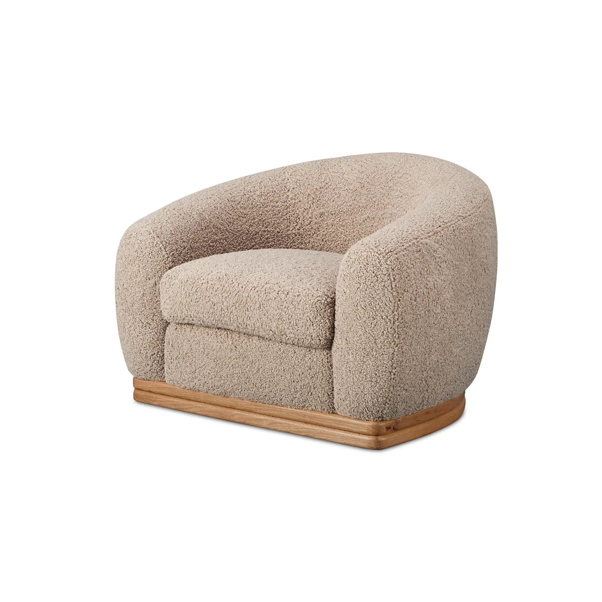 Moe's Home Collection Marlowe Taupe Lounge Chair - Image 3