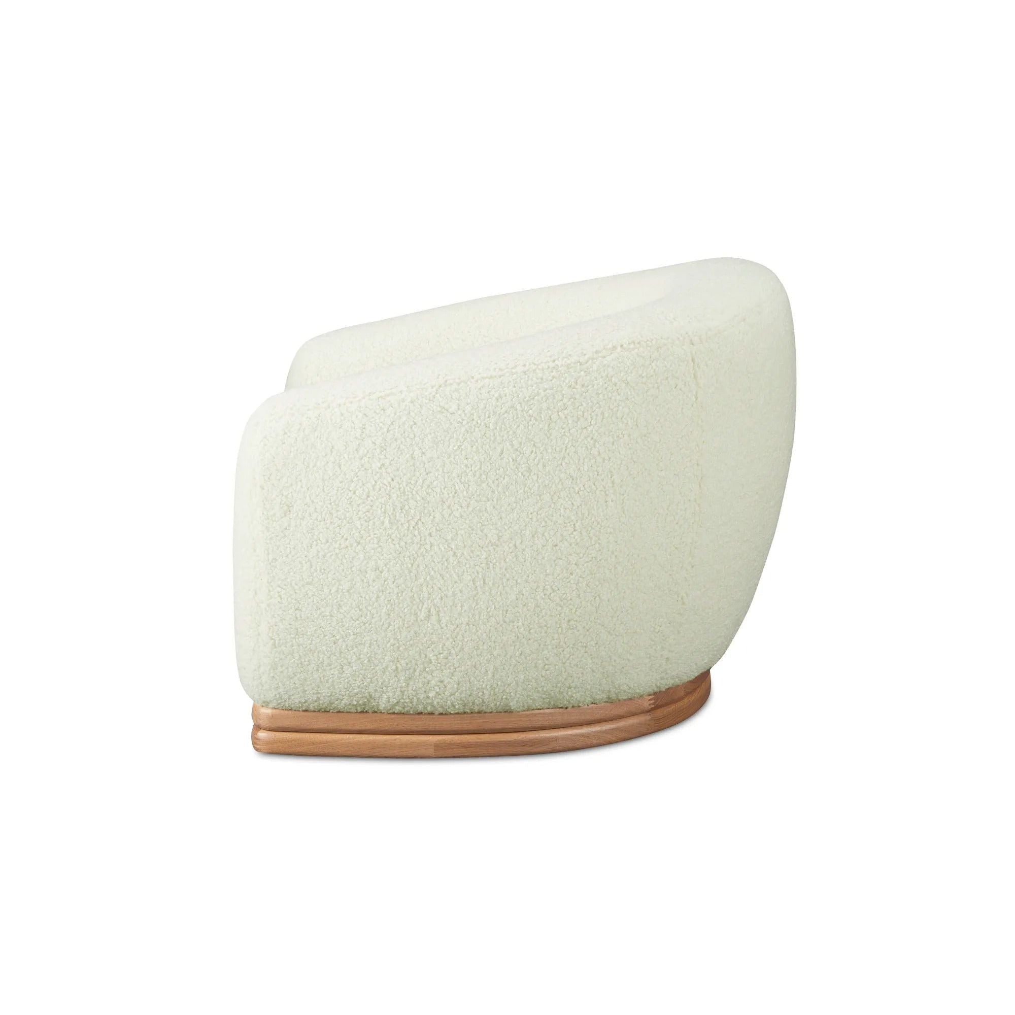 Moe's Home Collection Marlowe Cream Lounge Chair - Image 3