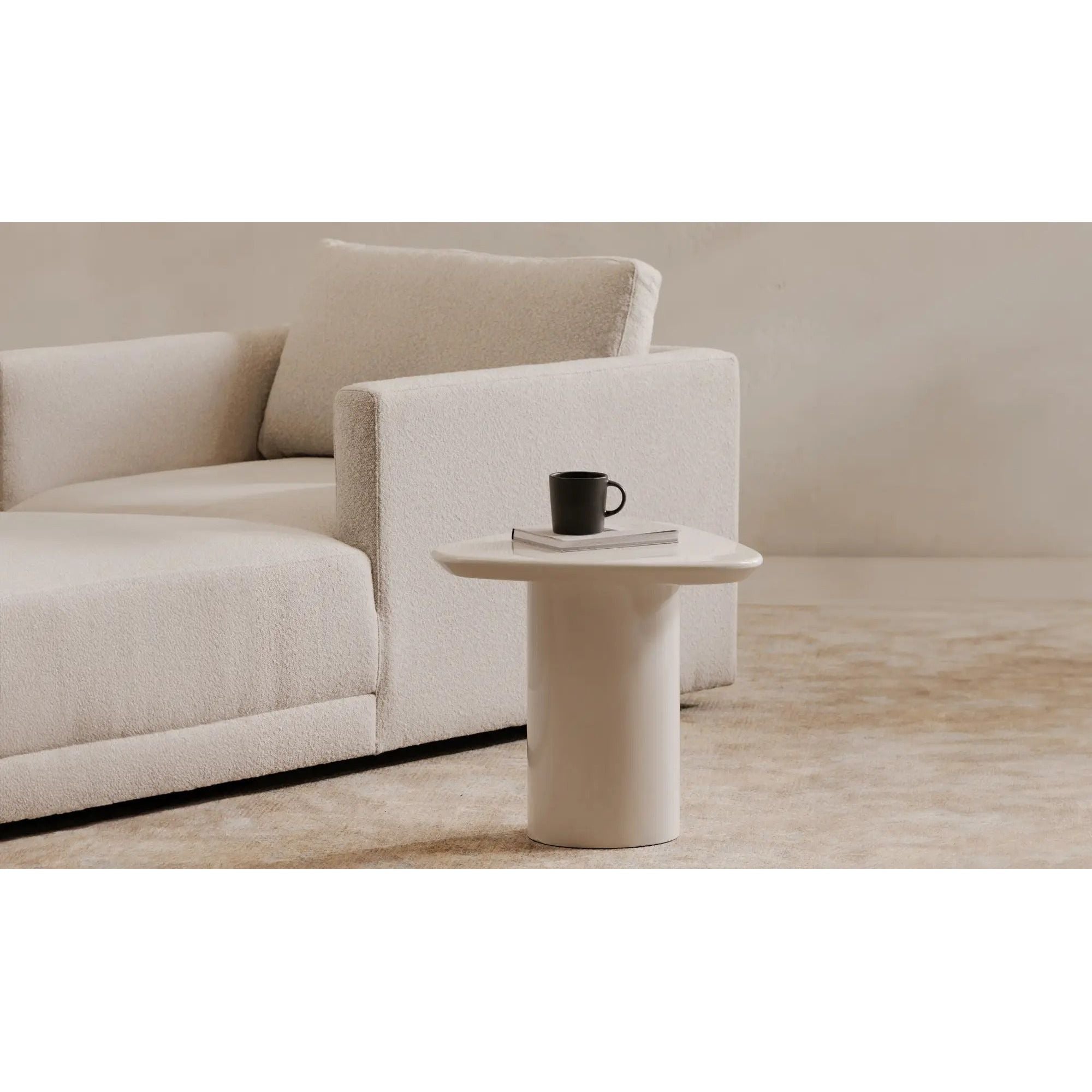 Moe's Home Collection Eden Ivory Lacquer Accent Table - Image 2
