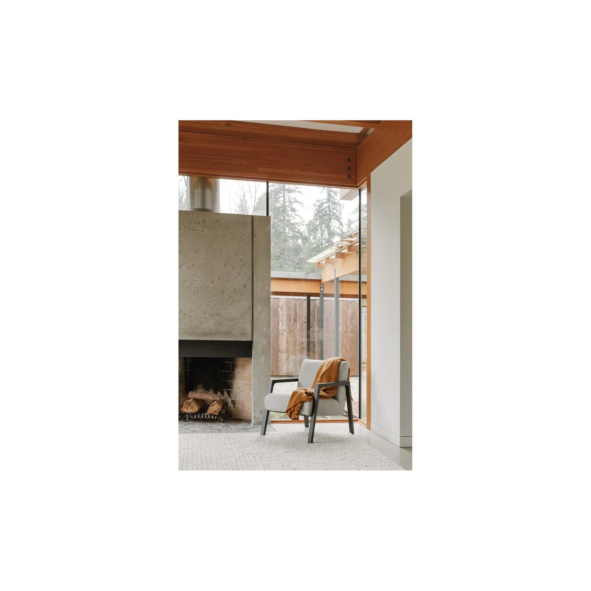 Moe's Home Collection Fox Grey Chair - Image 3