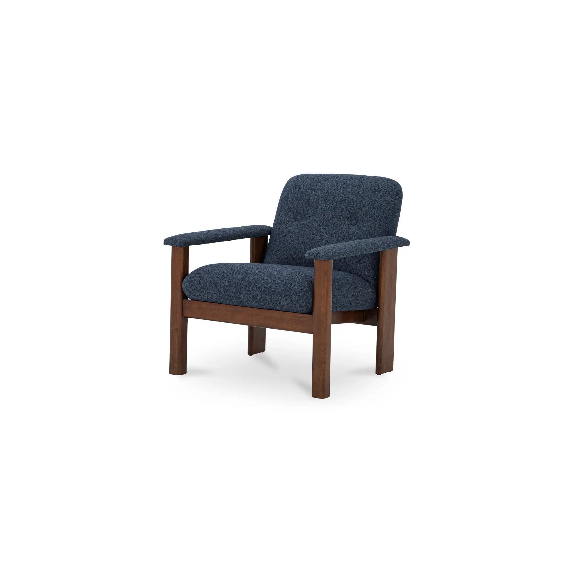 Moe's Home Collection Parker Dark Blue Lounge Chair - Image 2