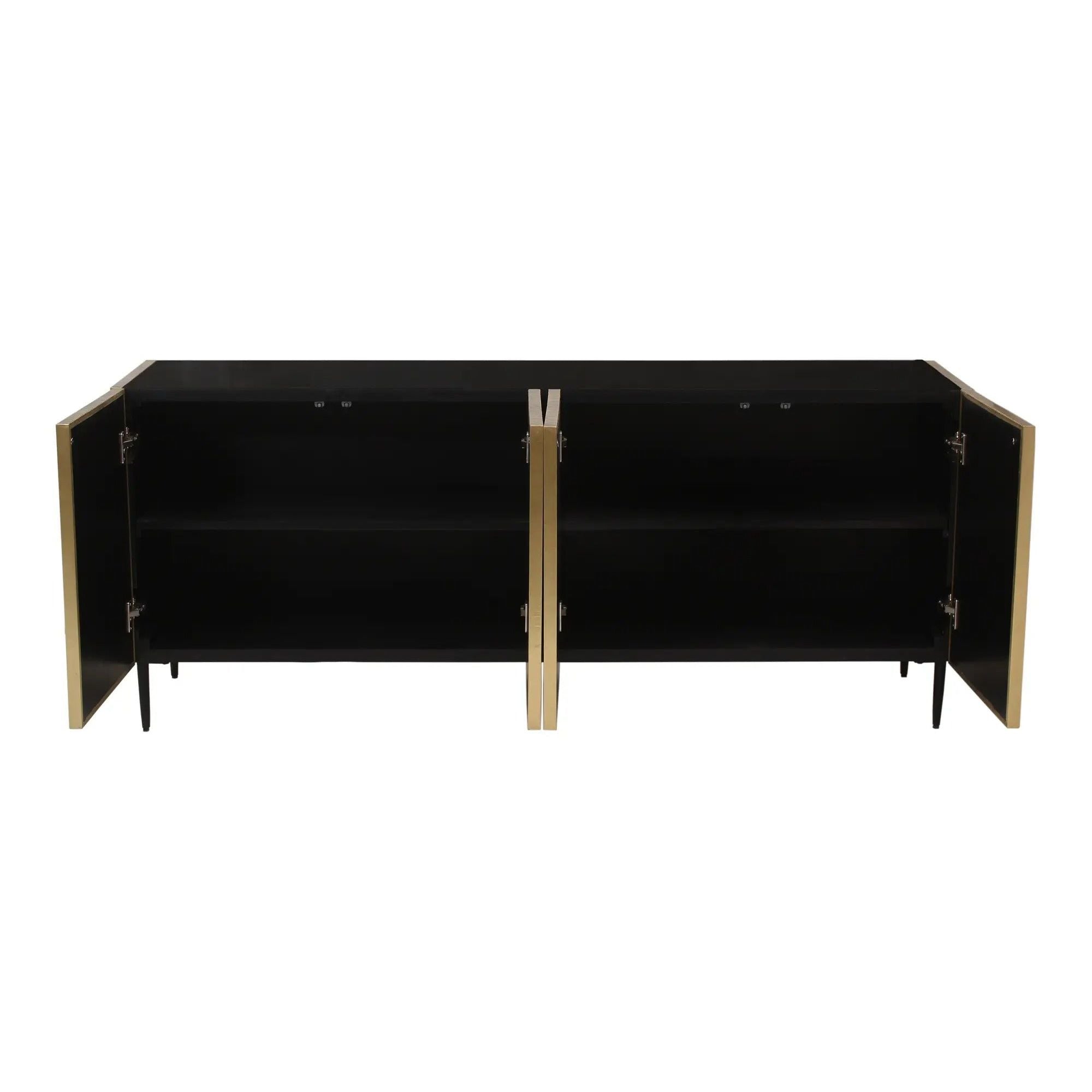 Moe's Home Collection Brogan Antique Brass Sideboard - Image 3