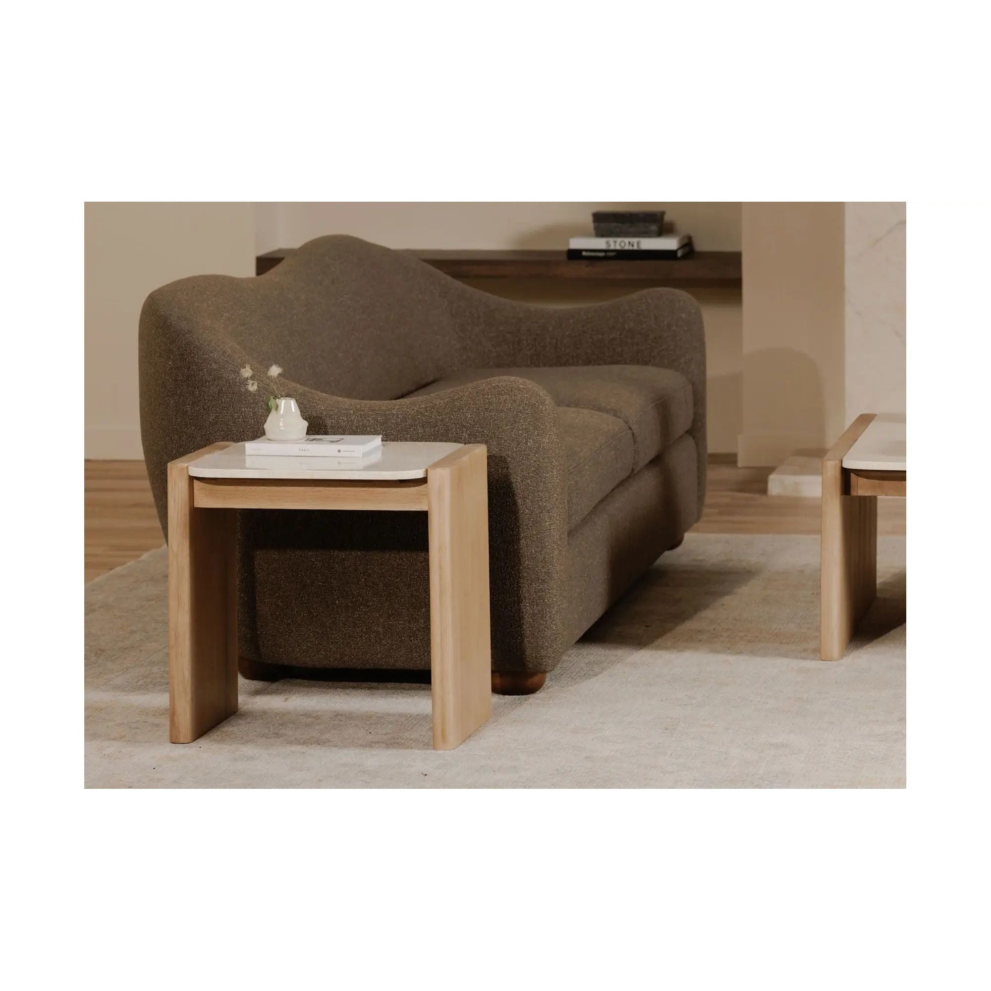 Moe's Home Collection Lane Natural Side Table - Image 1