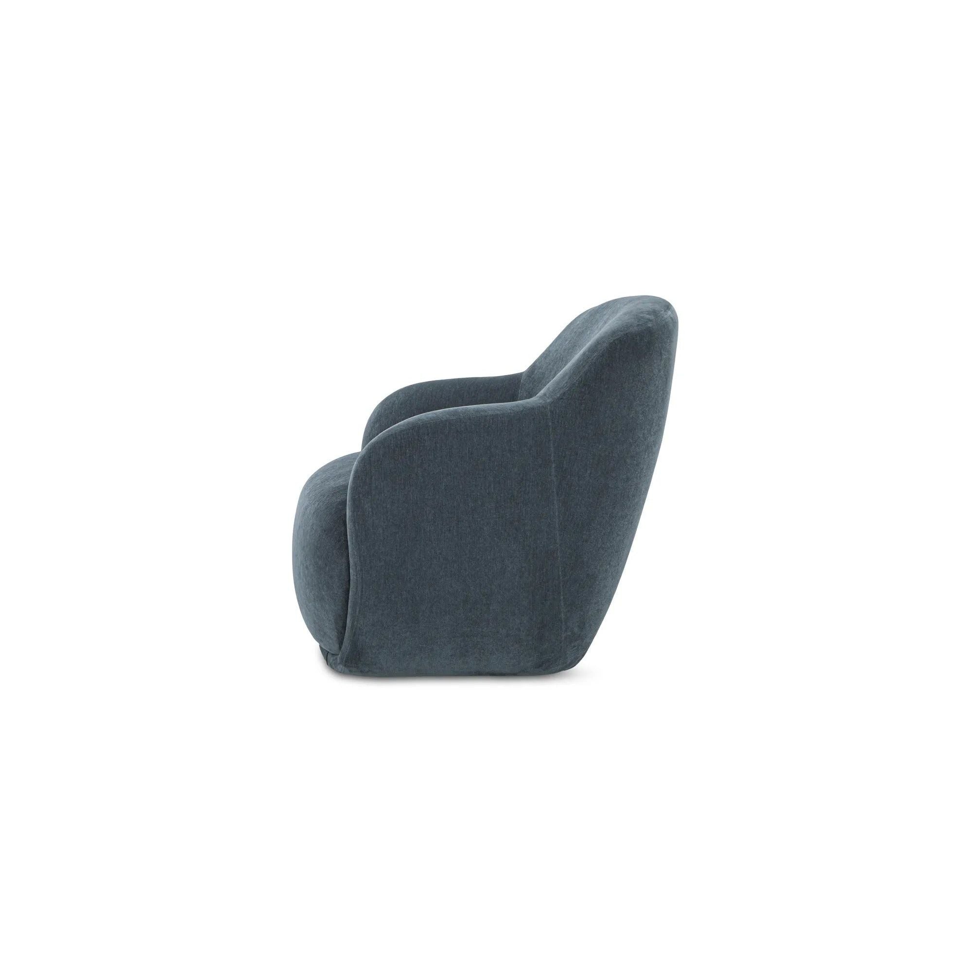 Moe's Home Collection Stevie Slate Blue Lounge Chair - Image 2