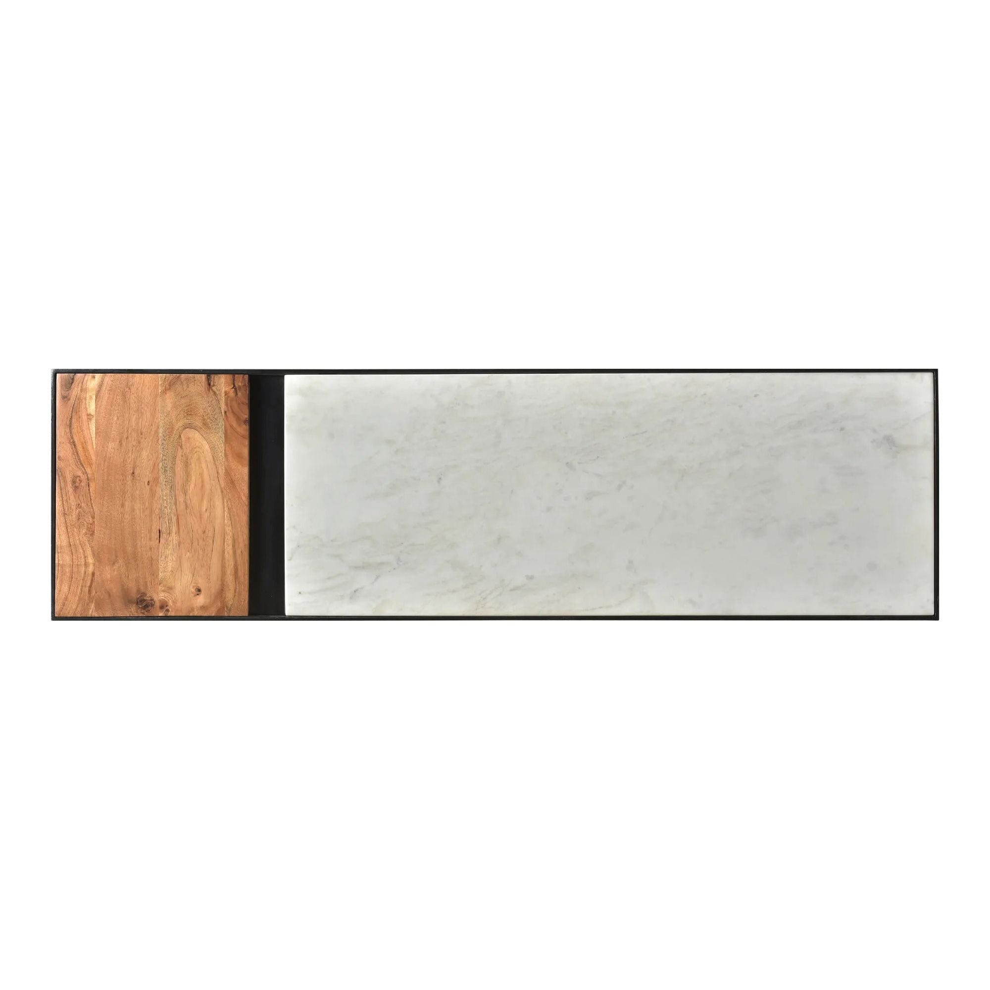 Moe’s Home Collection Blox White Marble Console Table - Image 3