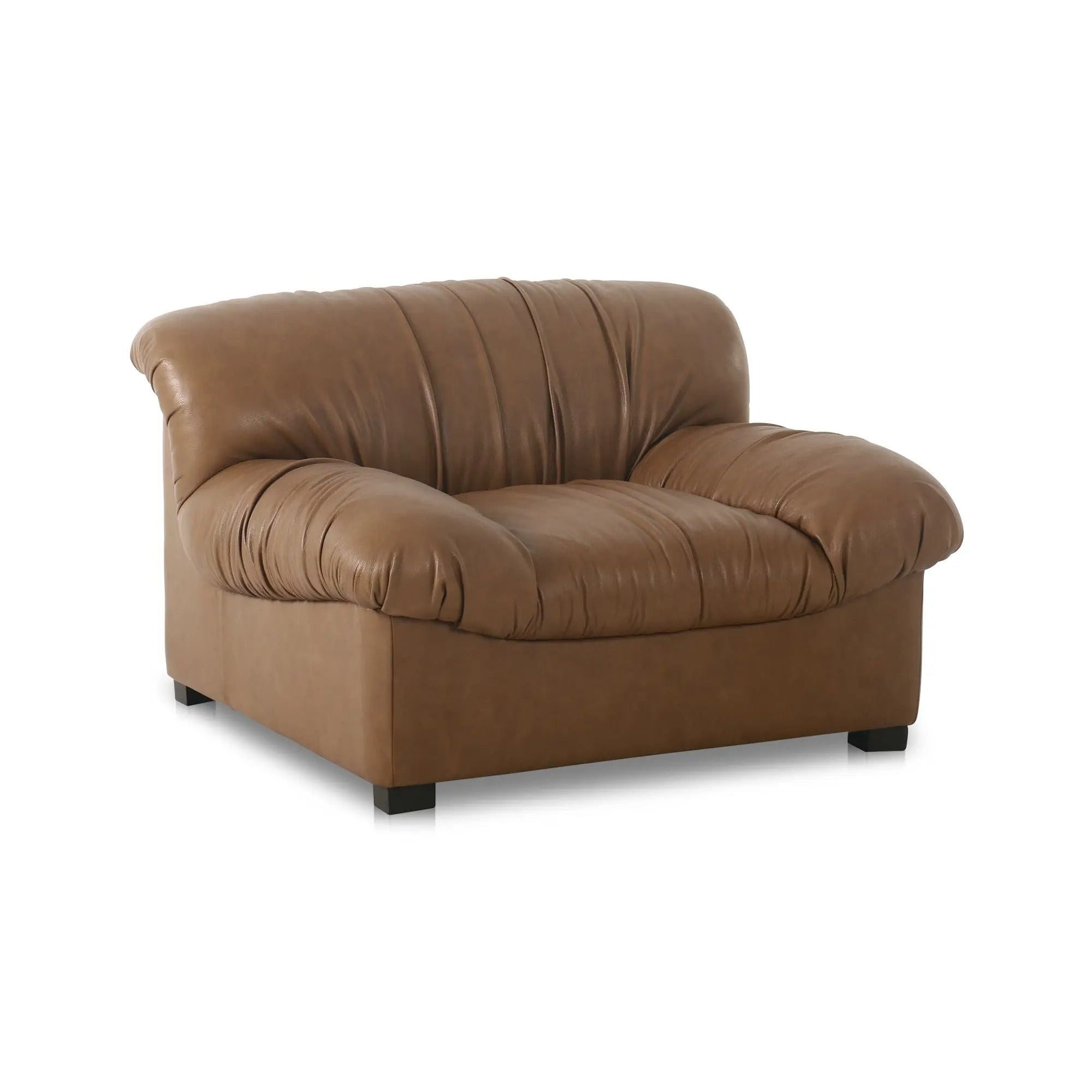 Moe's Home Collection Halston Tan Leather Lounge Chair - Image 2