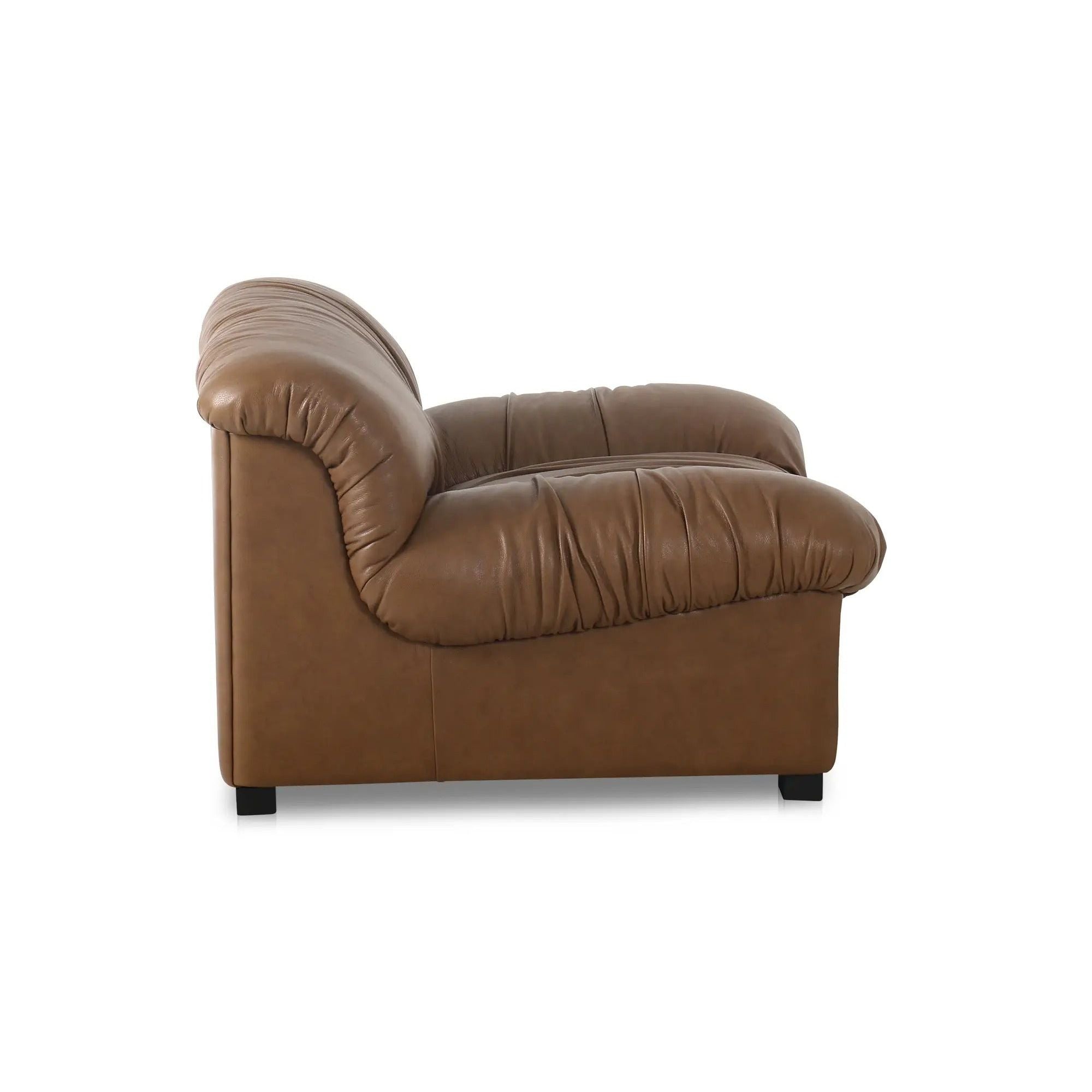 Moe's Home Collection Halston Tan Leather Lounge Chair - Image 3