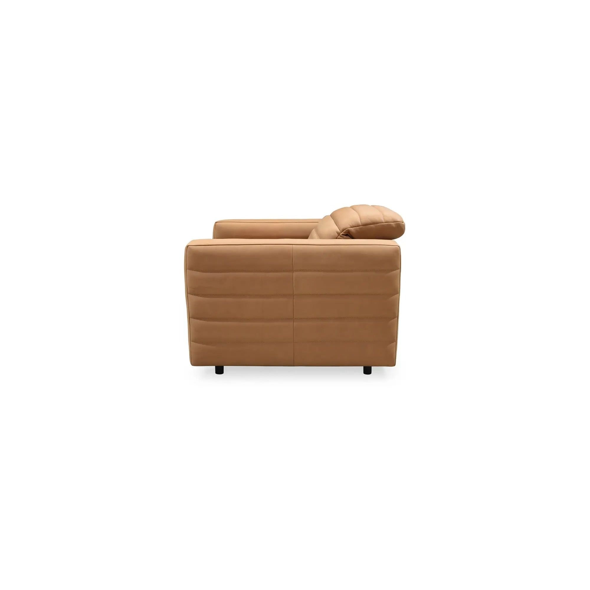 Moe's Home Collection Juno Tan Leather Power Recliner Chair - Image 3
