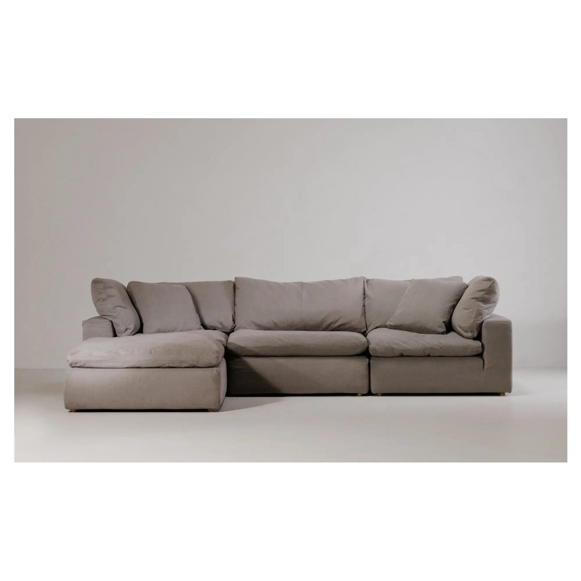 Moe’s Home Clay Light Grey Ottoman - Image 2