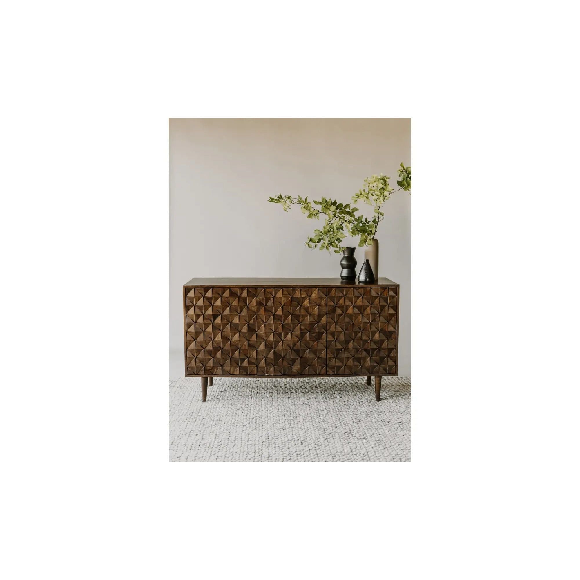 Moe's Home Collection Pablo Dark Brown 3 Door Sideboard - Image 2