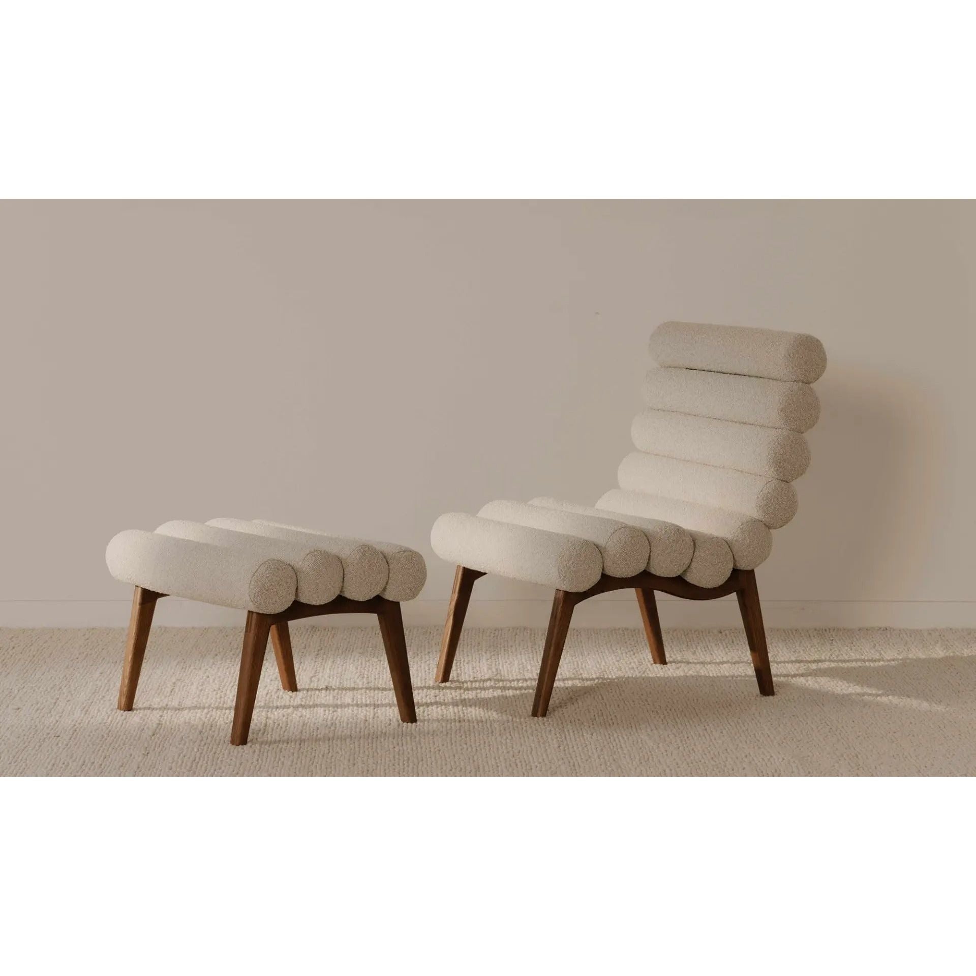 Moe's Home Collection Arlo Off White Accent Chair - Image 3