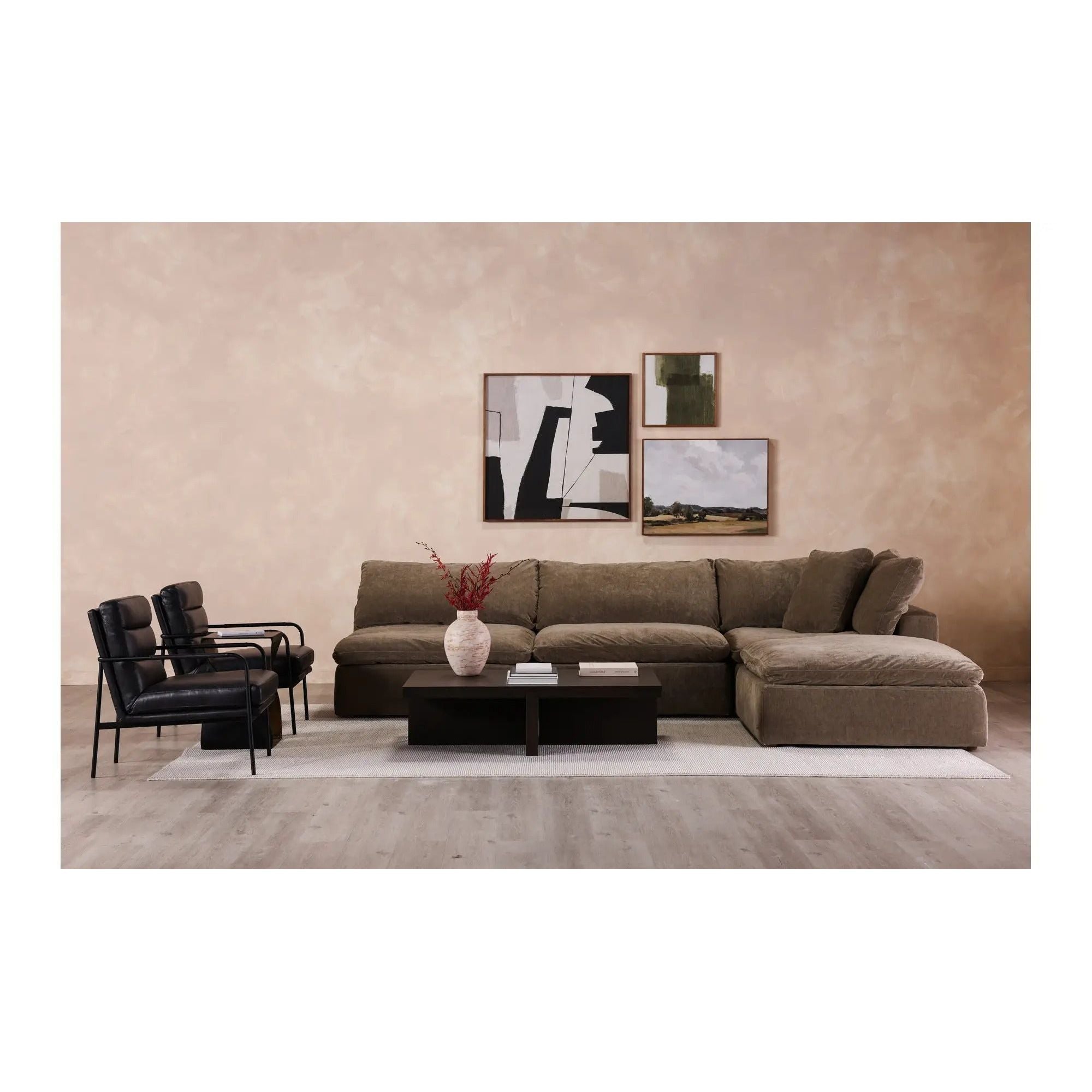 Moe's Home Collection Verlaine Raven Black Chair - Image 2