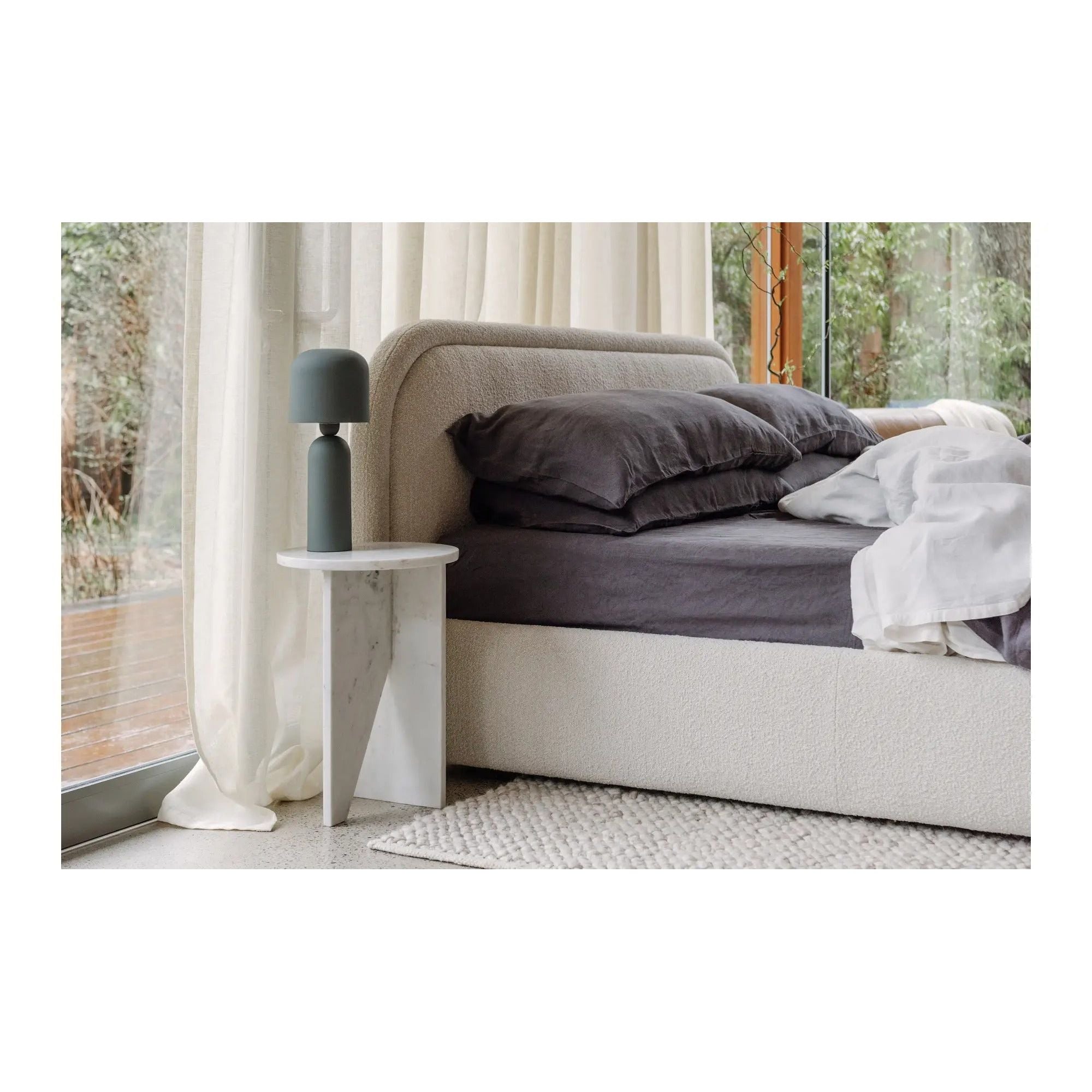 Moe's Home Collection Grace White Marble Accent Table - Image 2