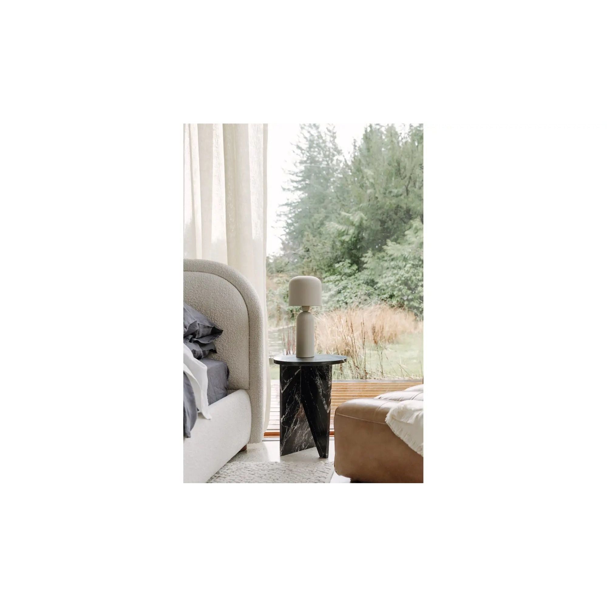 Moe's Home Collection Grace Black Marble Accent Table - Image 3