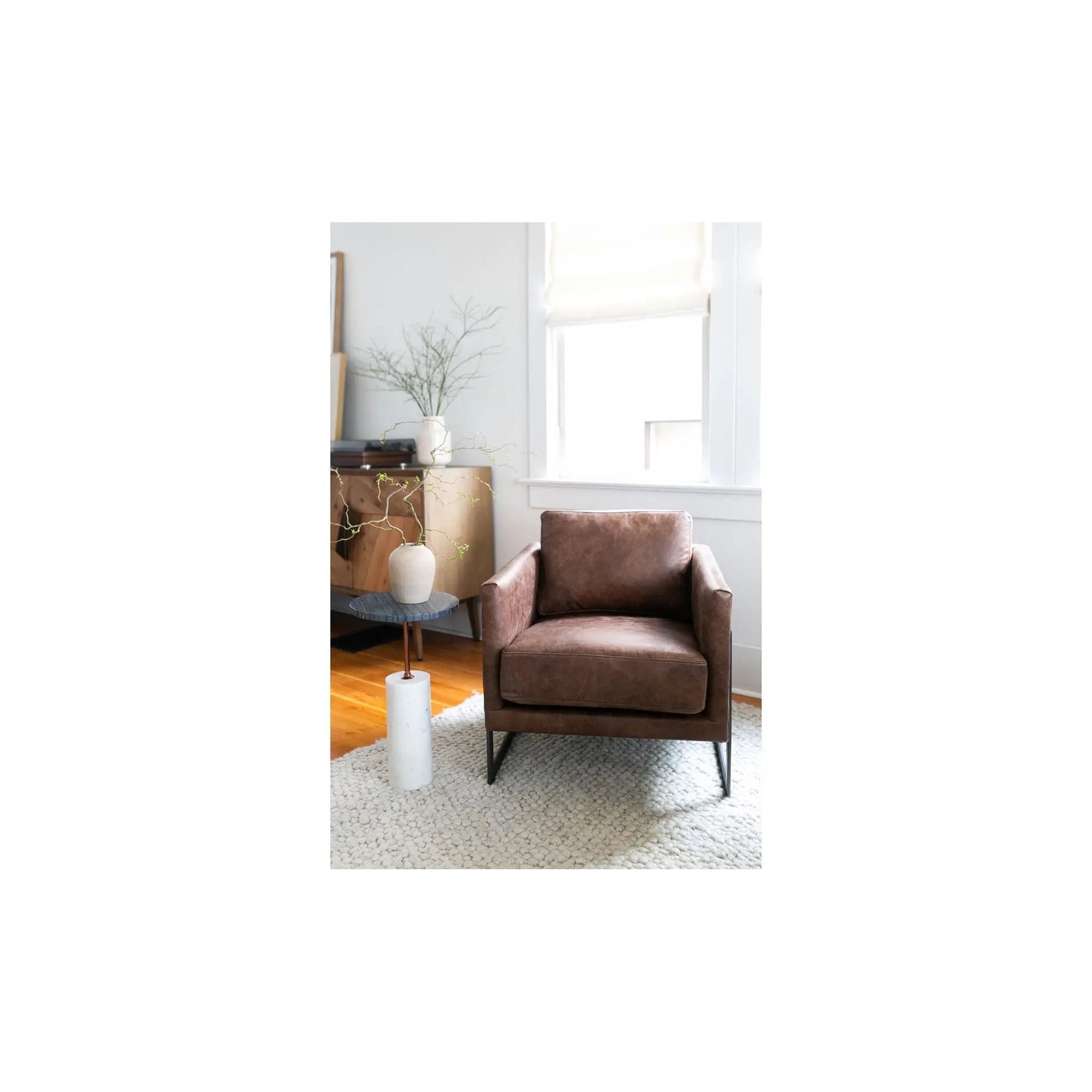 Moe's Home Collection Luxley Leather Club Chair - Image 2