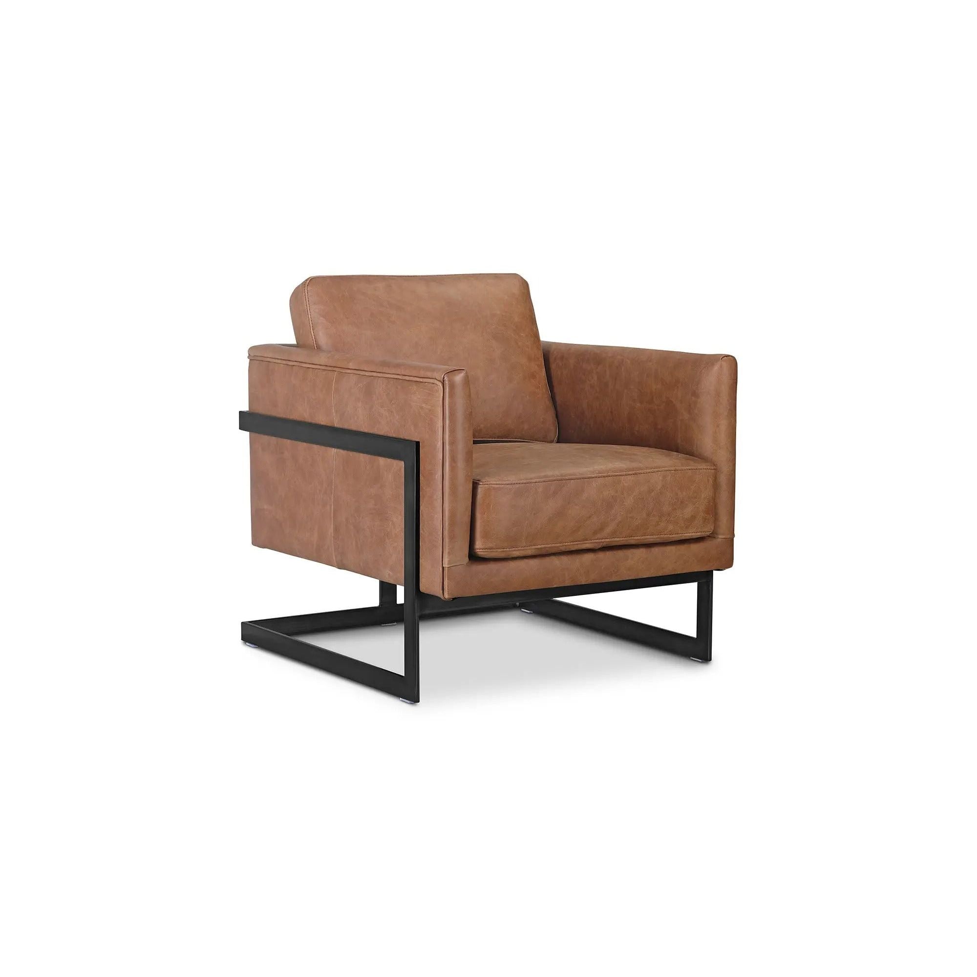 Moe's Home Collection Luxley Leather Club Chair - Image 3