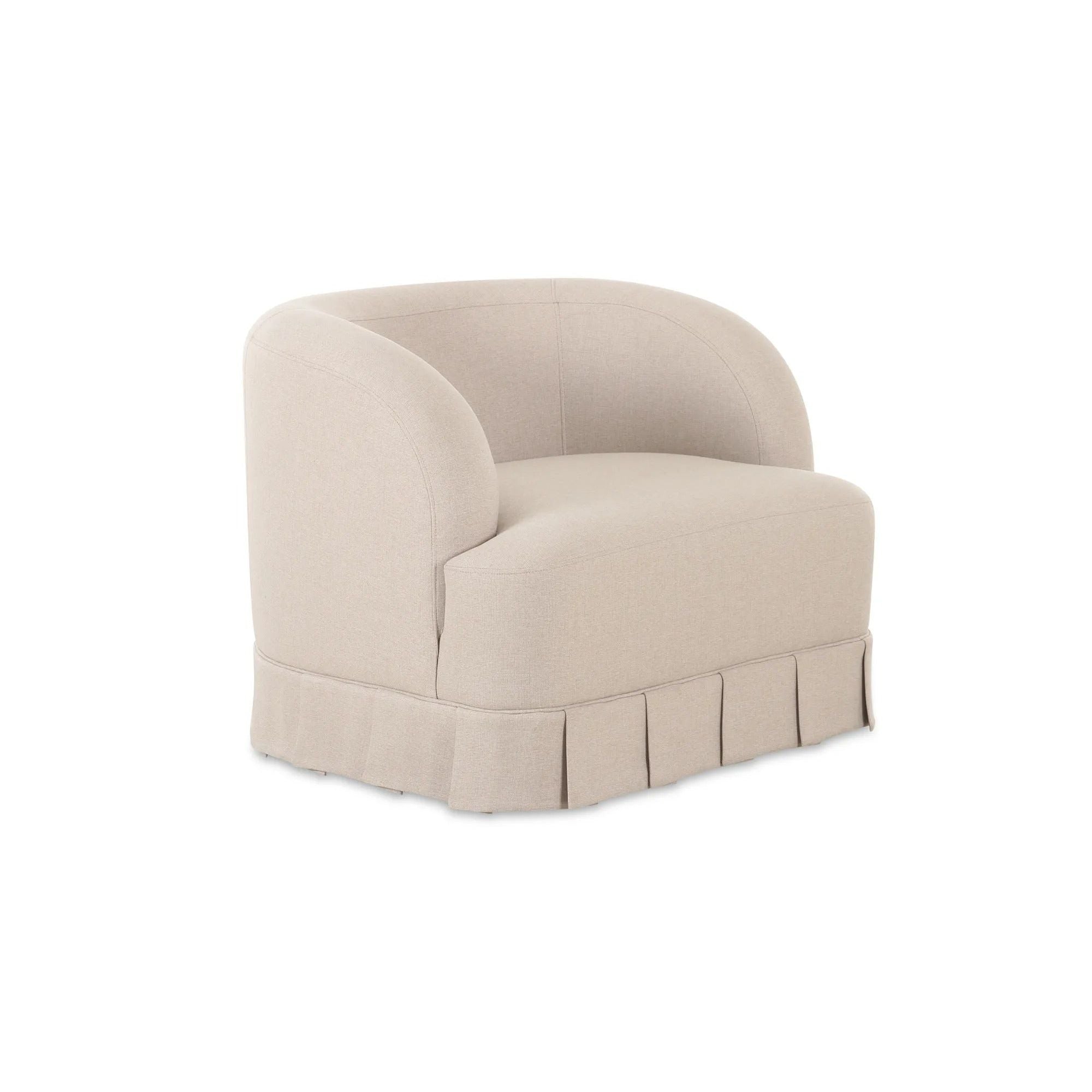 Moe's Home Collection Maren Beige Swivel Chair - Image 2