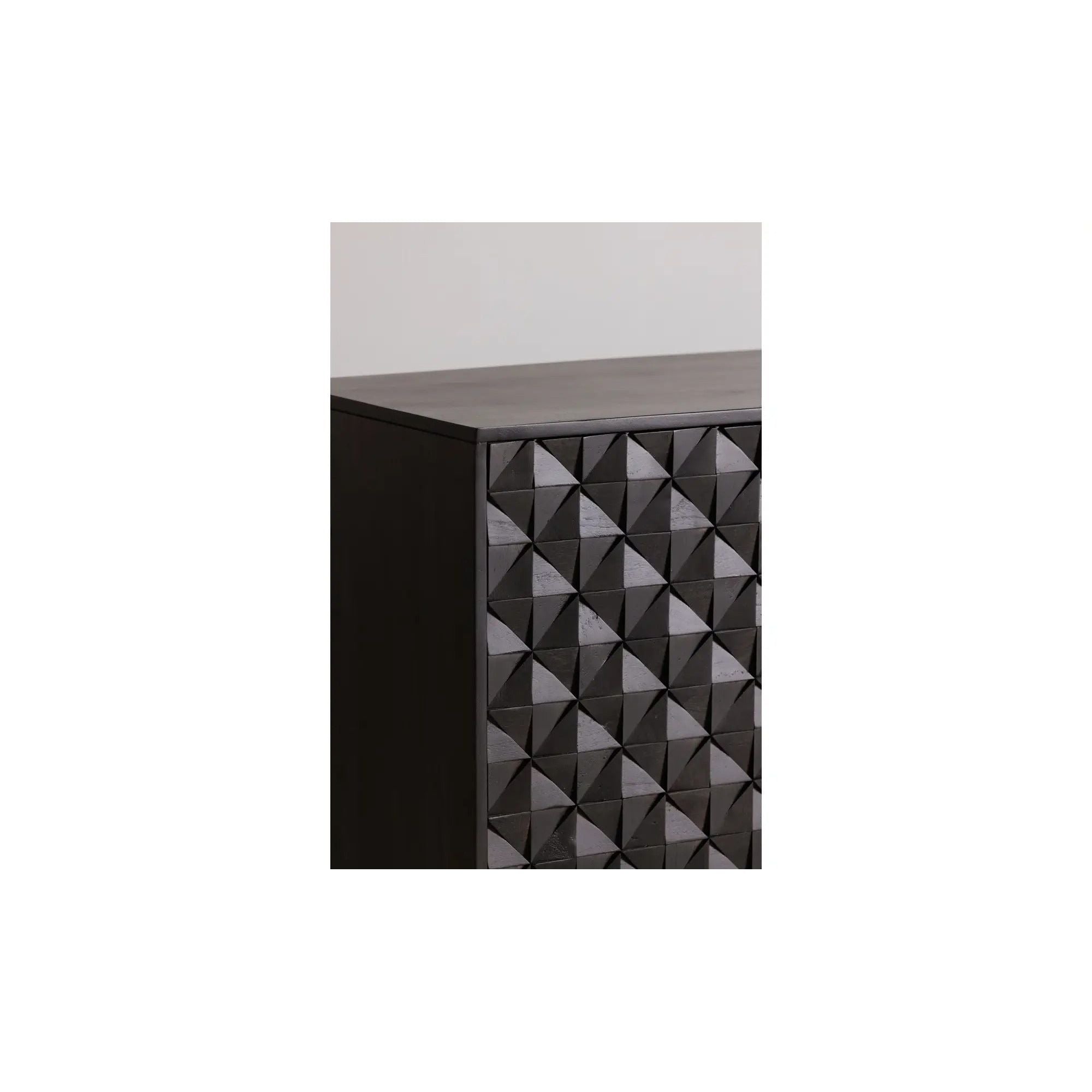 Moe's Home Collection Pablo 4 Door Black Sideboard Black - Image 3