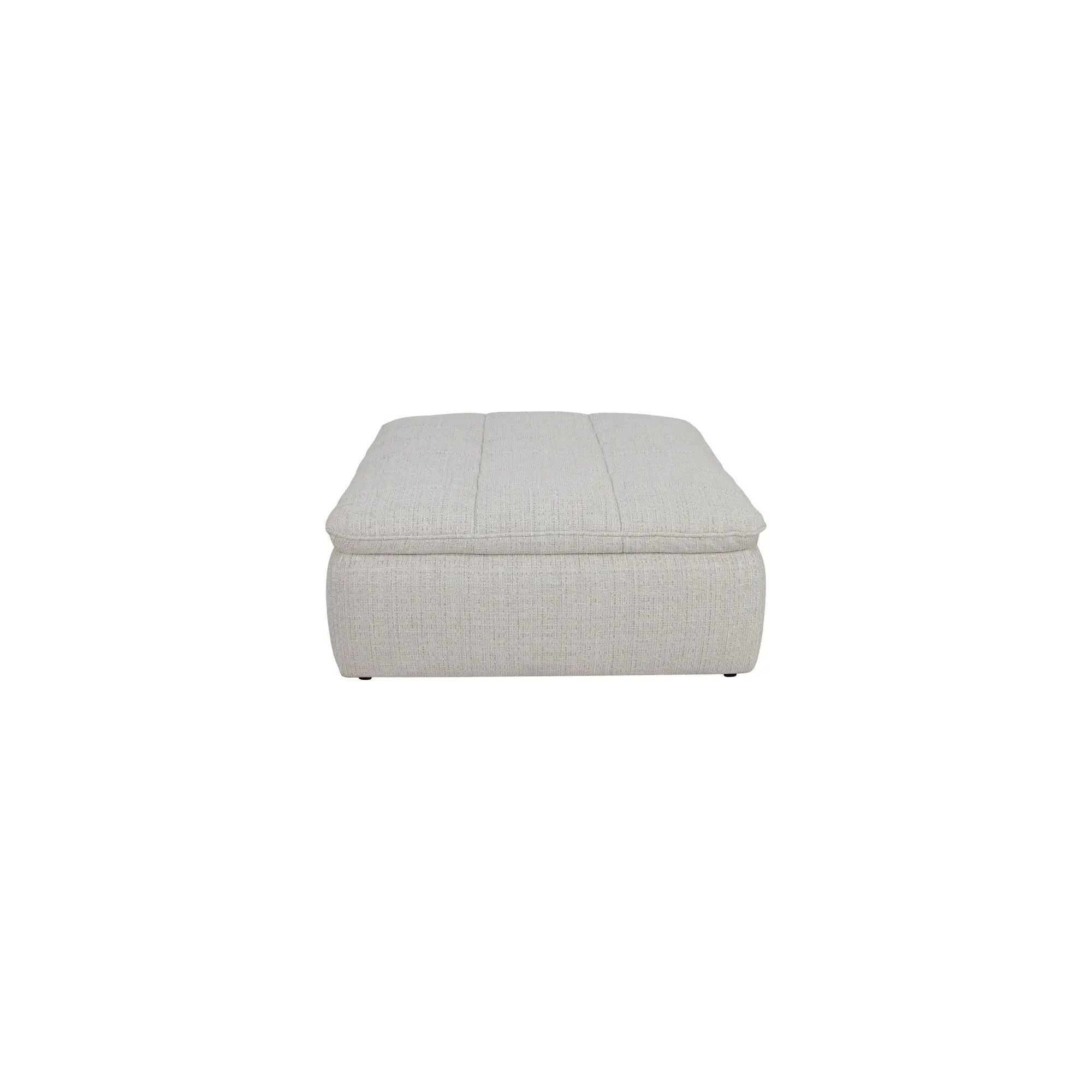 Moe’s Home Collection Lino Textured Oat Modular Ottoman - Image 2