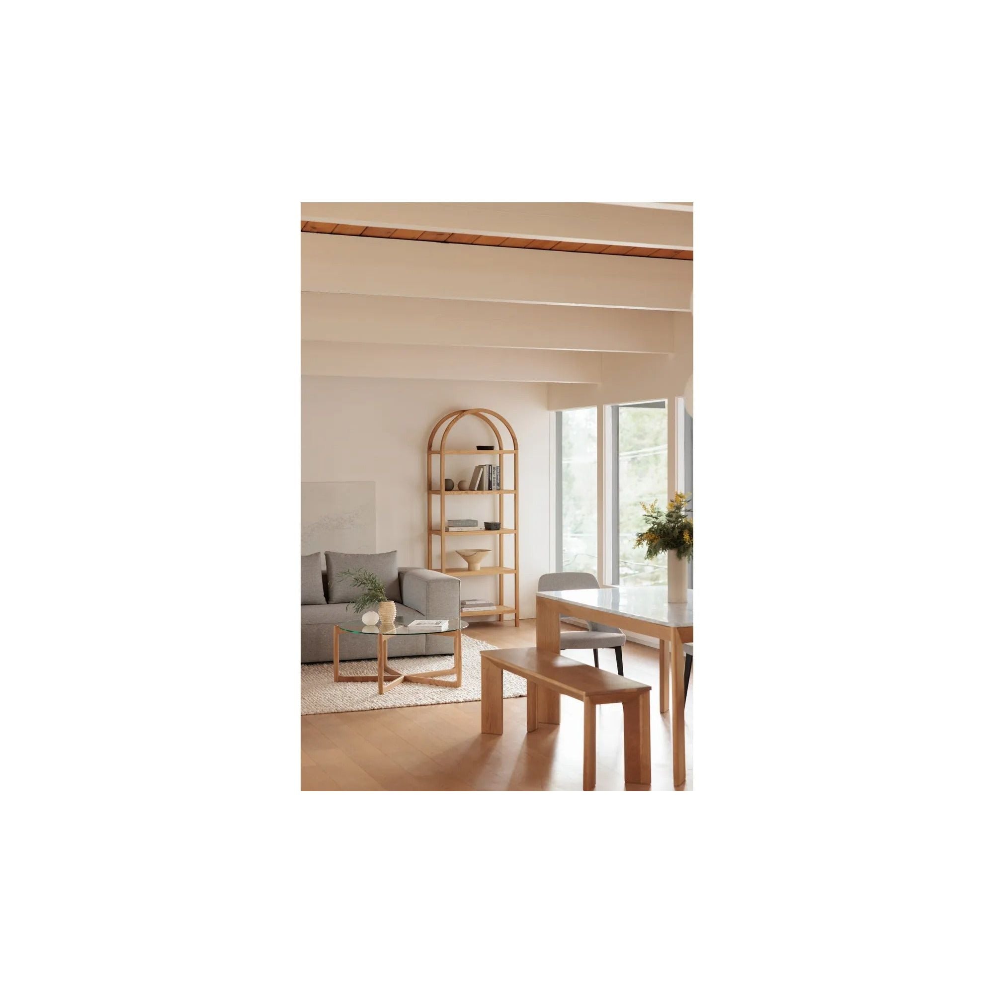 Moe’s Home Collection Eero Natural Bookcase - Image 3
