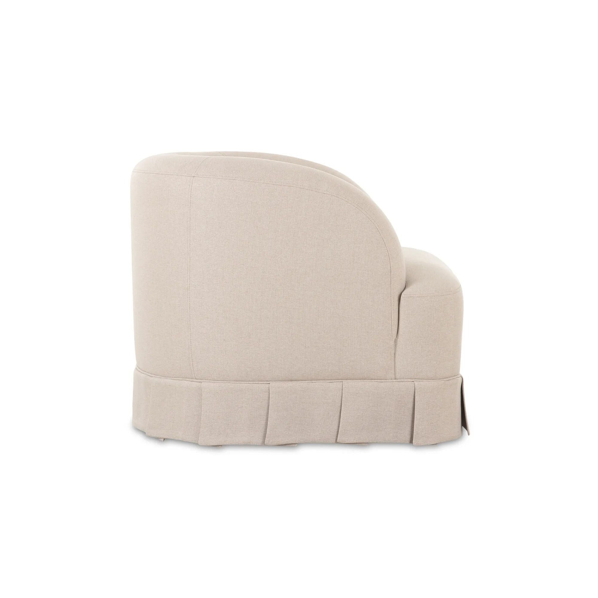 Moe's Home Collection Maren Beige Swivel Chair - Image 3