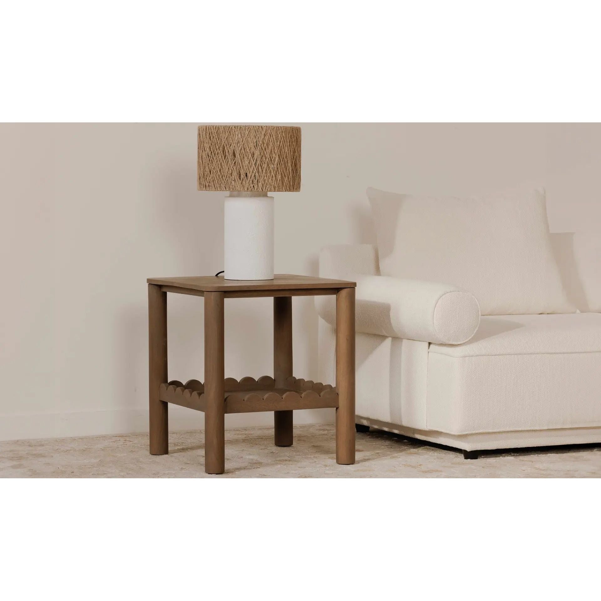 Moe's Home Collection Wiley Vintage Brown Side Table - Image 2