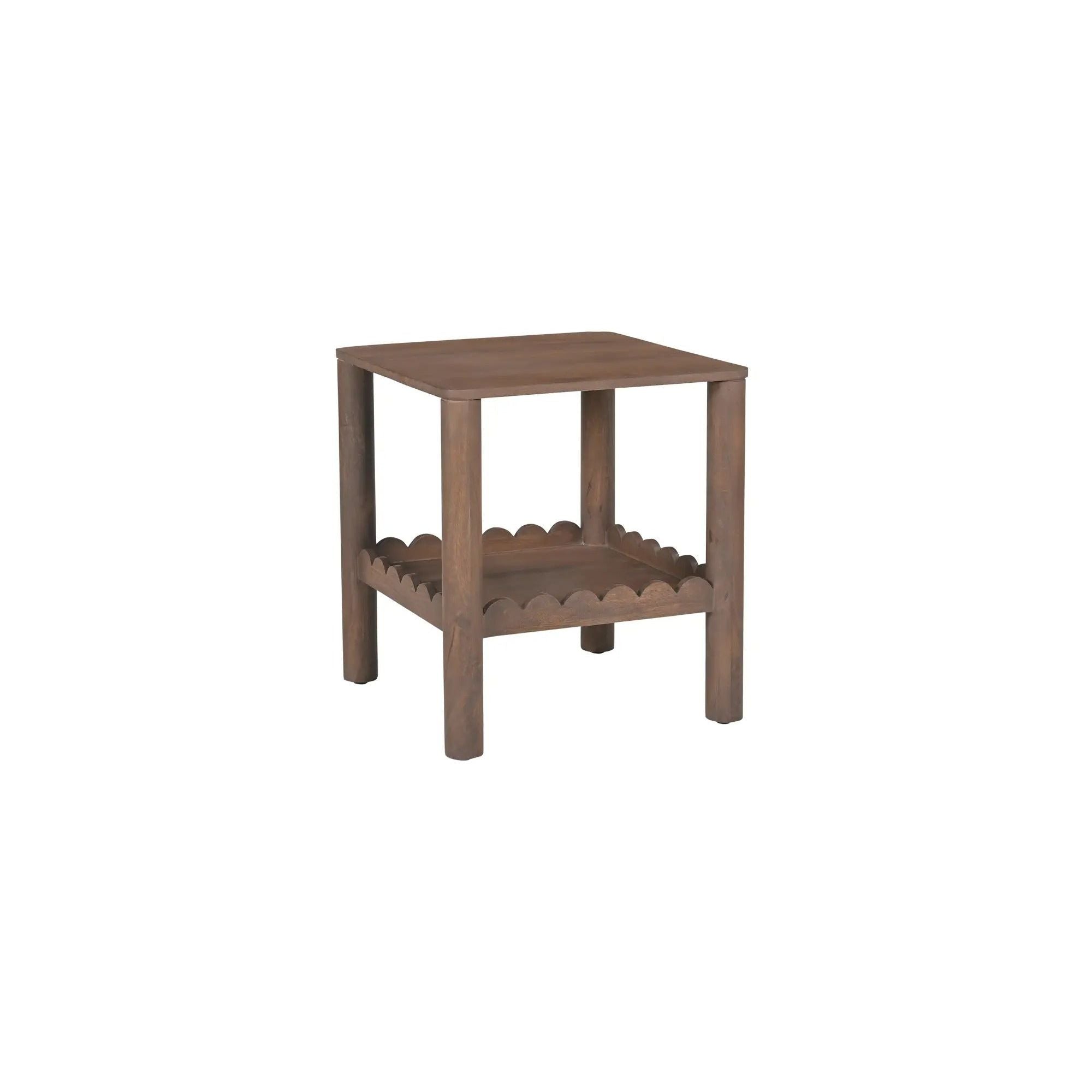 Moe's Home Collection Wiley Vintage Brown Side Table - Image 3