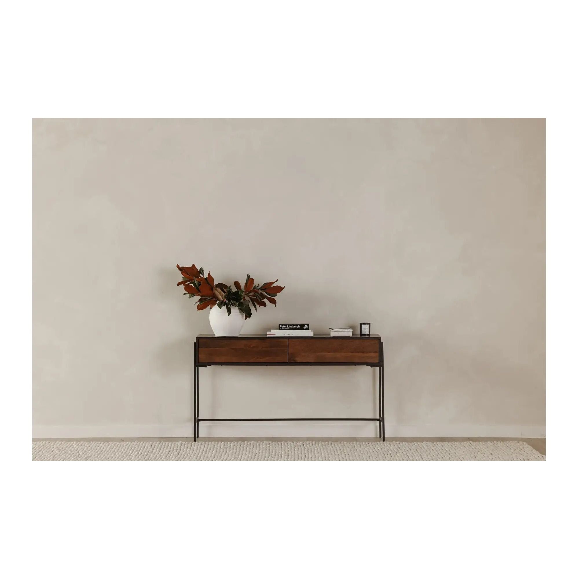 Moe’s Home Collection Tobin Mango Wood Console Table - Image 2