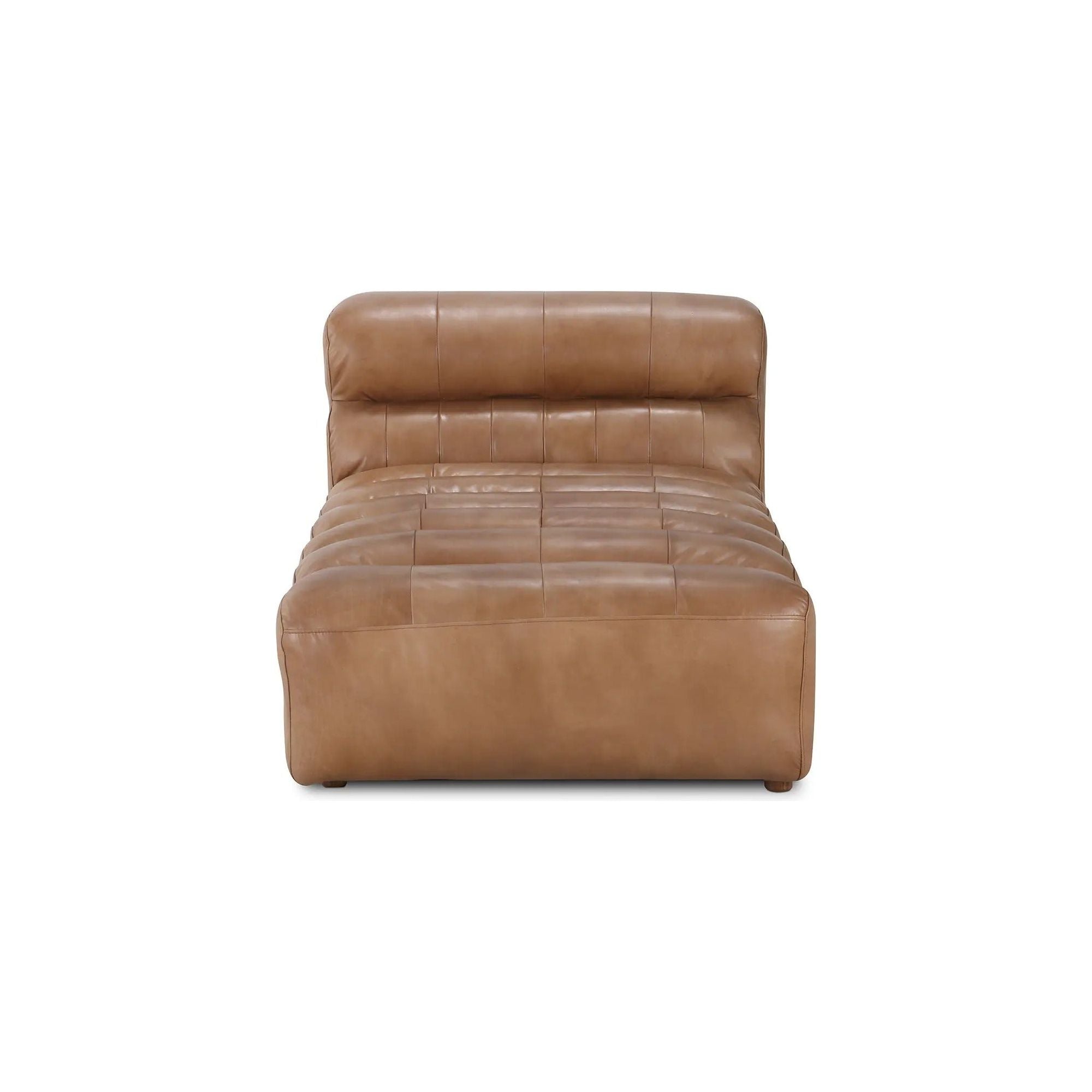 Moe’s Home Collection Ramsay Tan Leather Chaise - Image 2