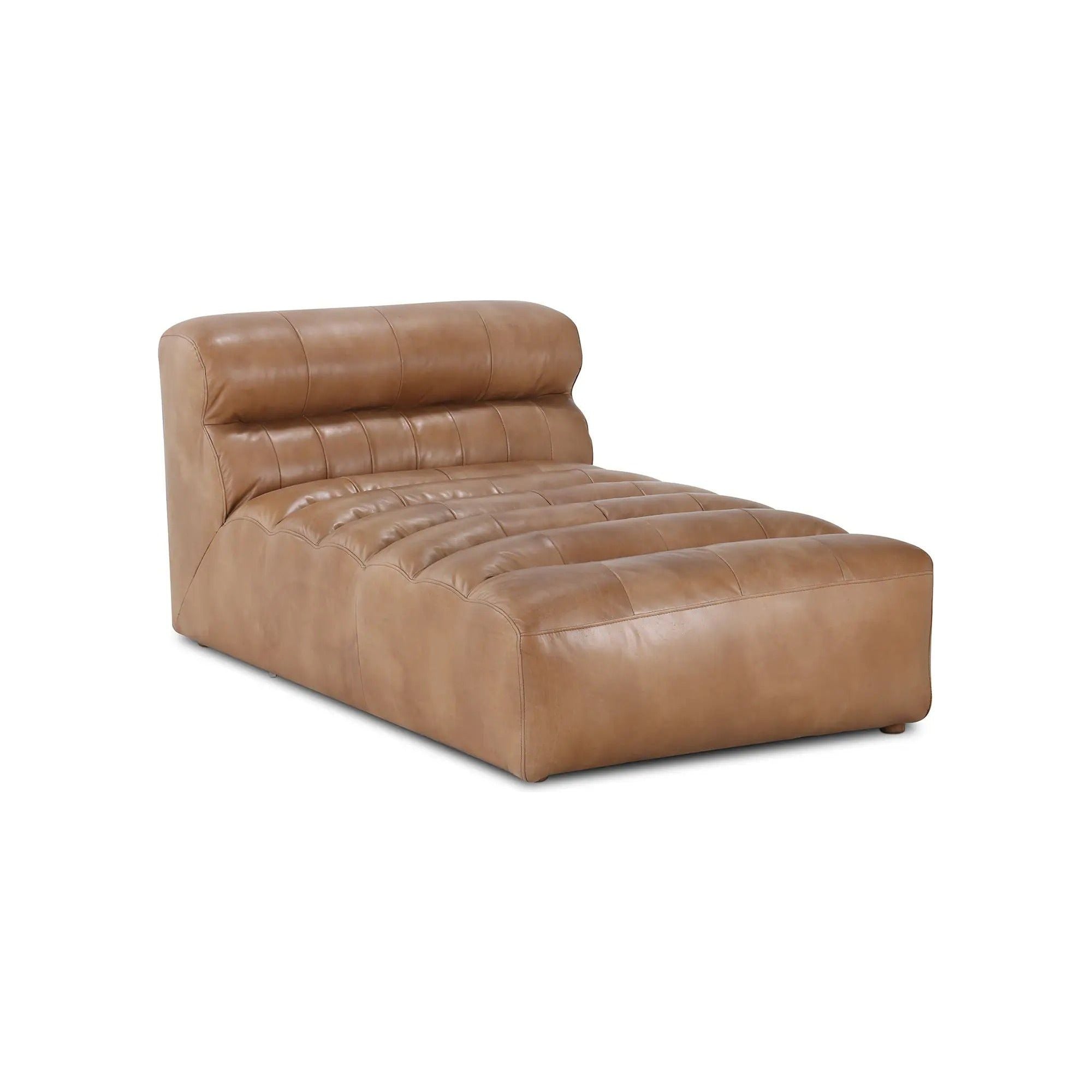 Moe’s Home Collection Ramsay Tan Leather Chaise