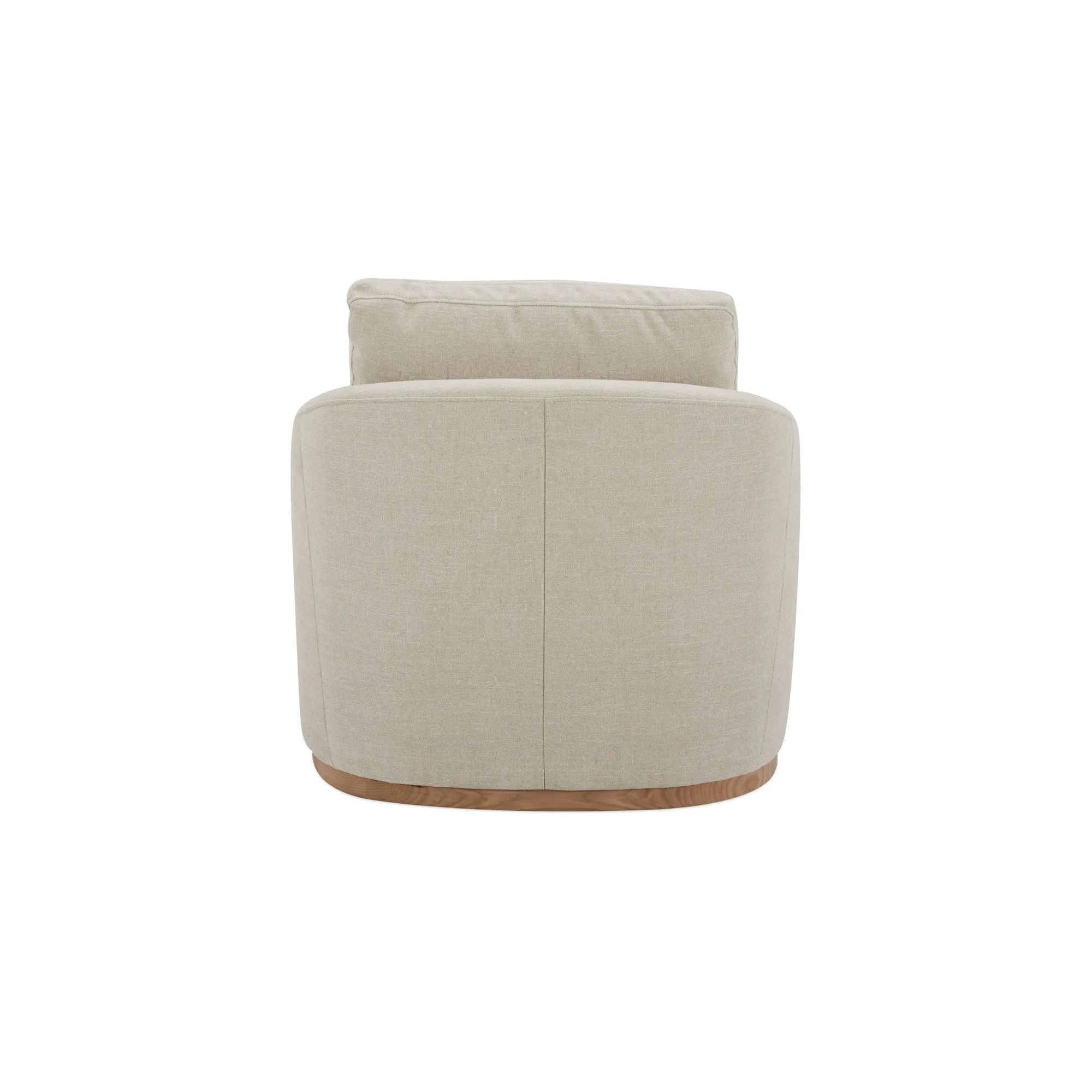 Moe's Home Collection Linden Soft Beige Swivel Chair - Image 2
