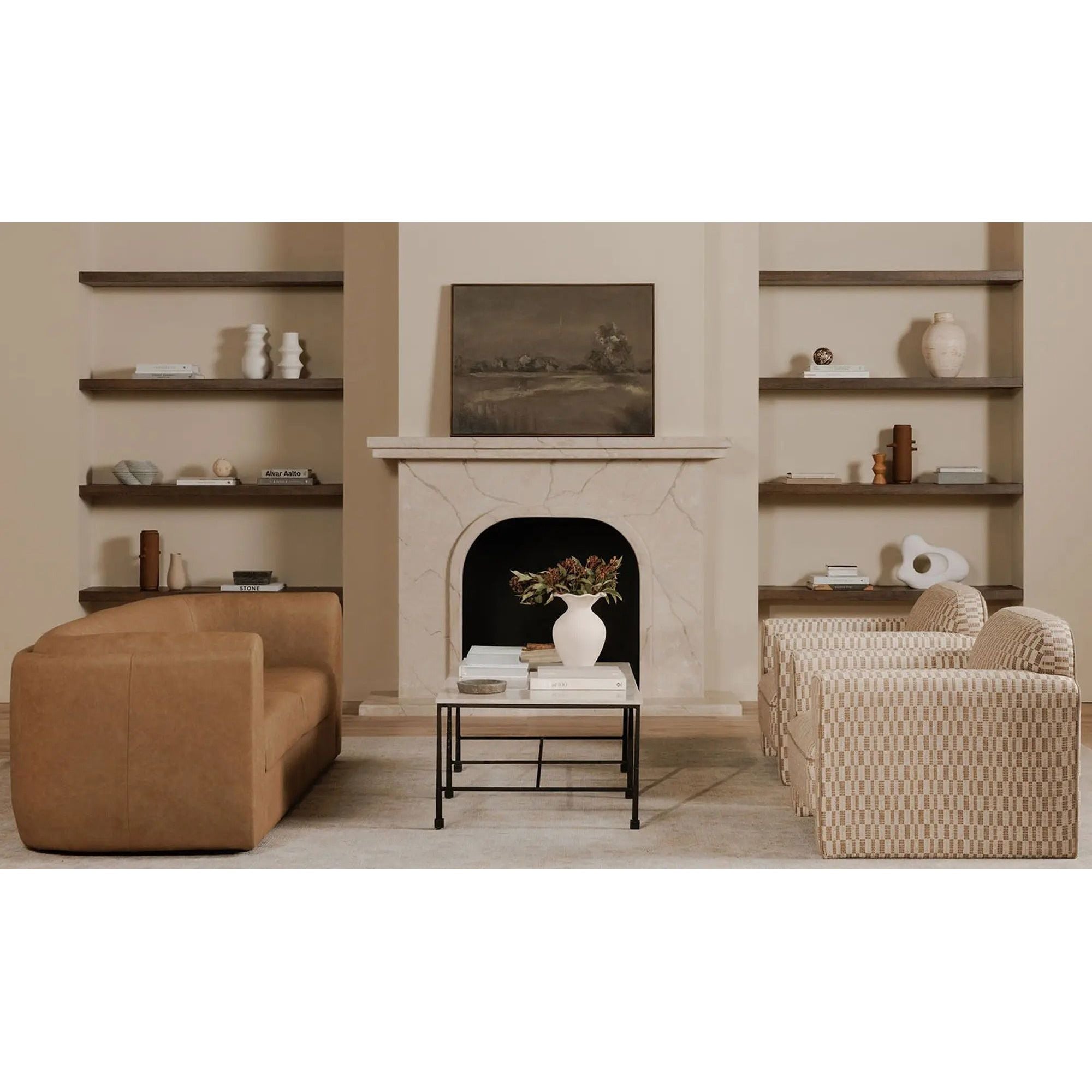 Moe's Home Collection Leo Taupe Accent Chair - Image 2