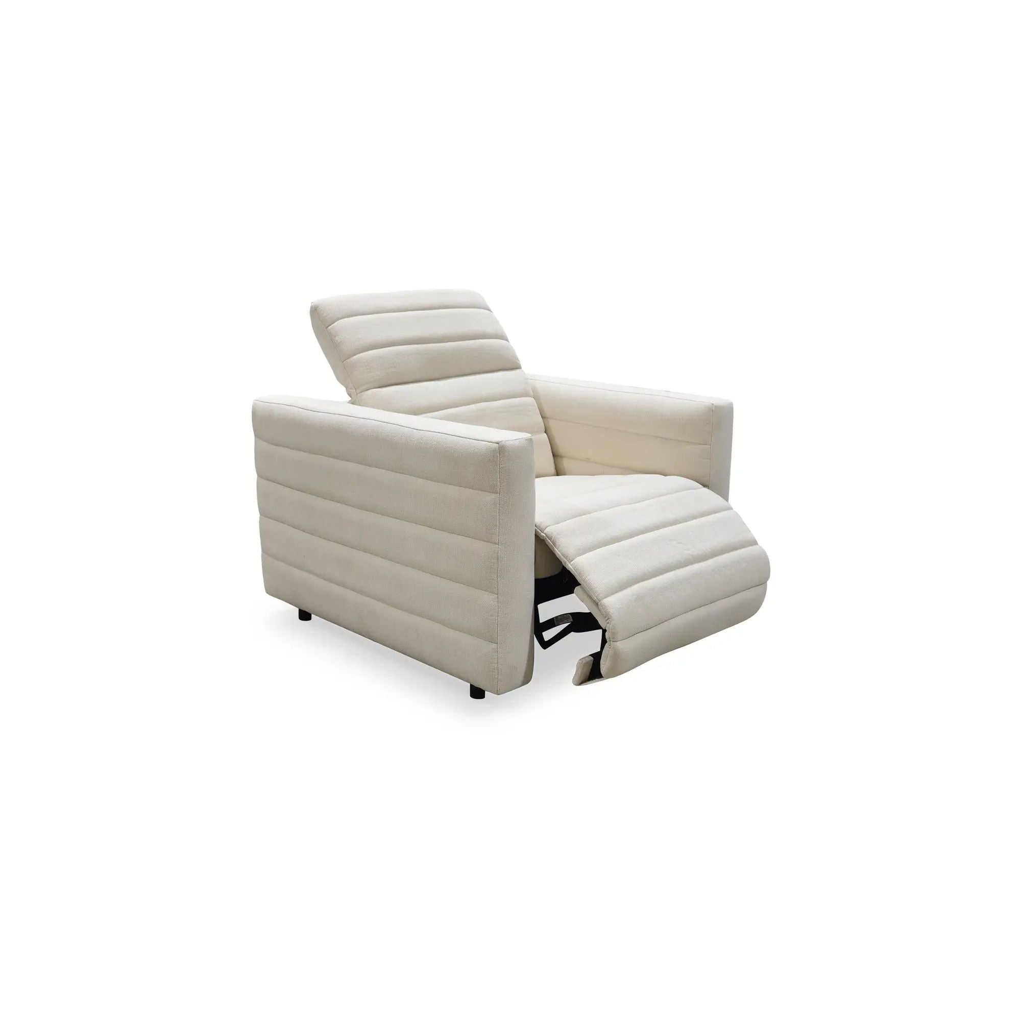 Moe's Home Collection Juno Off White Power Recliner Chair - Image 3