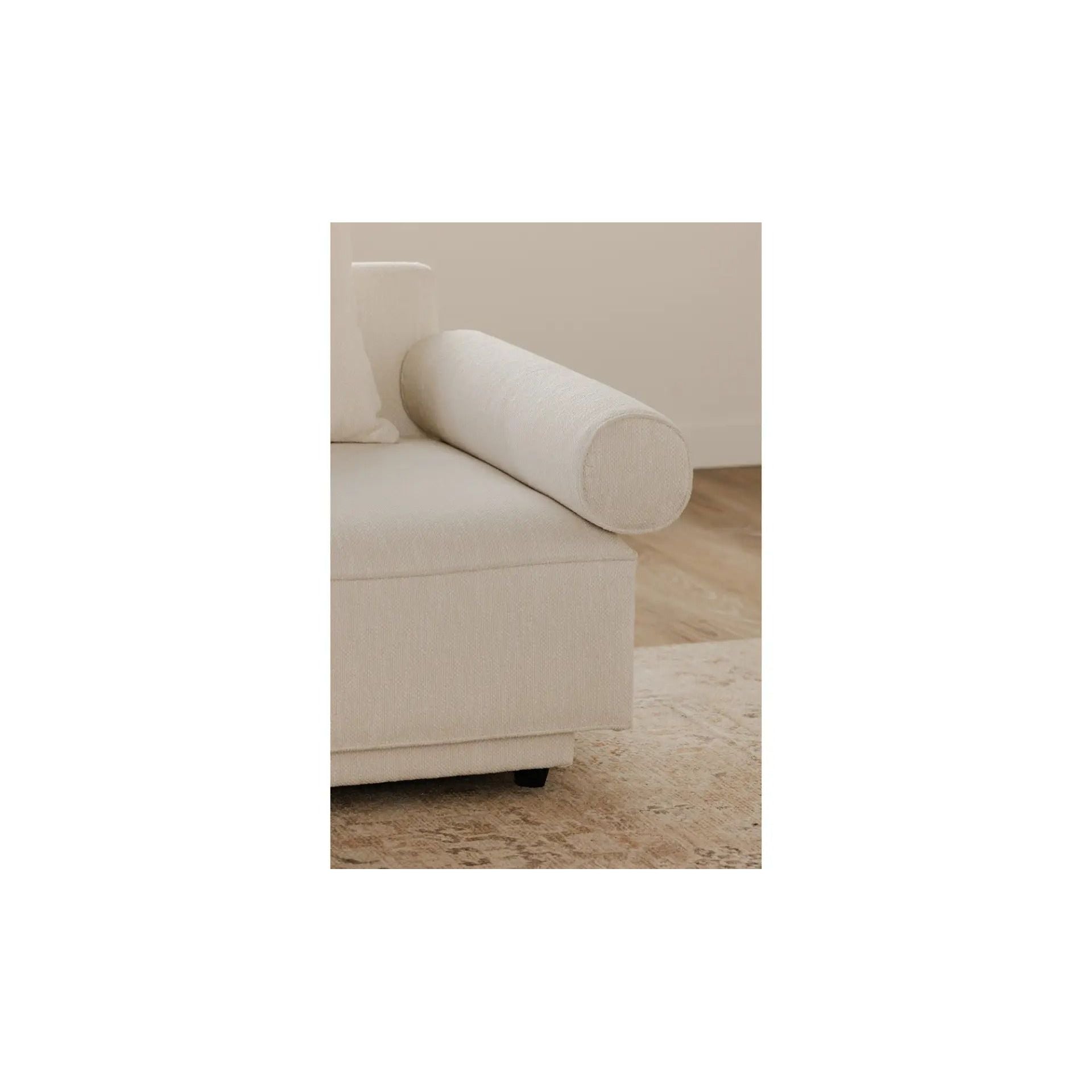 Moe's Home Collection Rosello White Armchair - Image 3