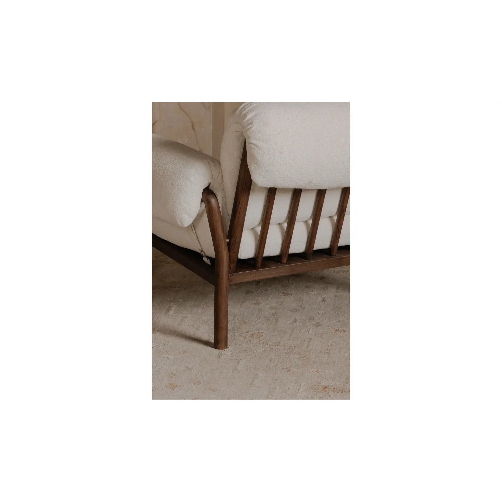 Moe's Home Collection Cardero Ivory Lounge Chair - Image 2