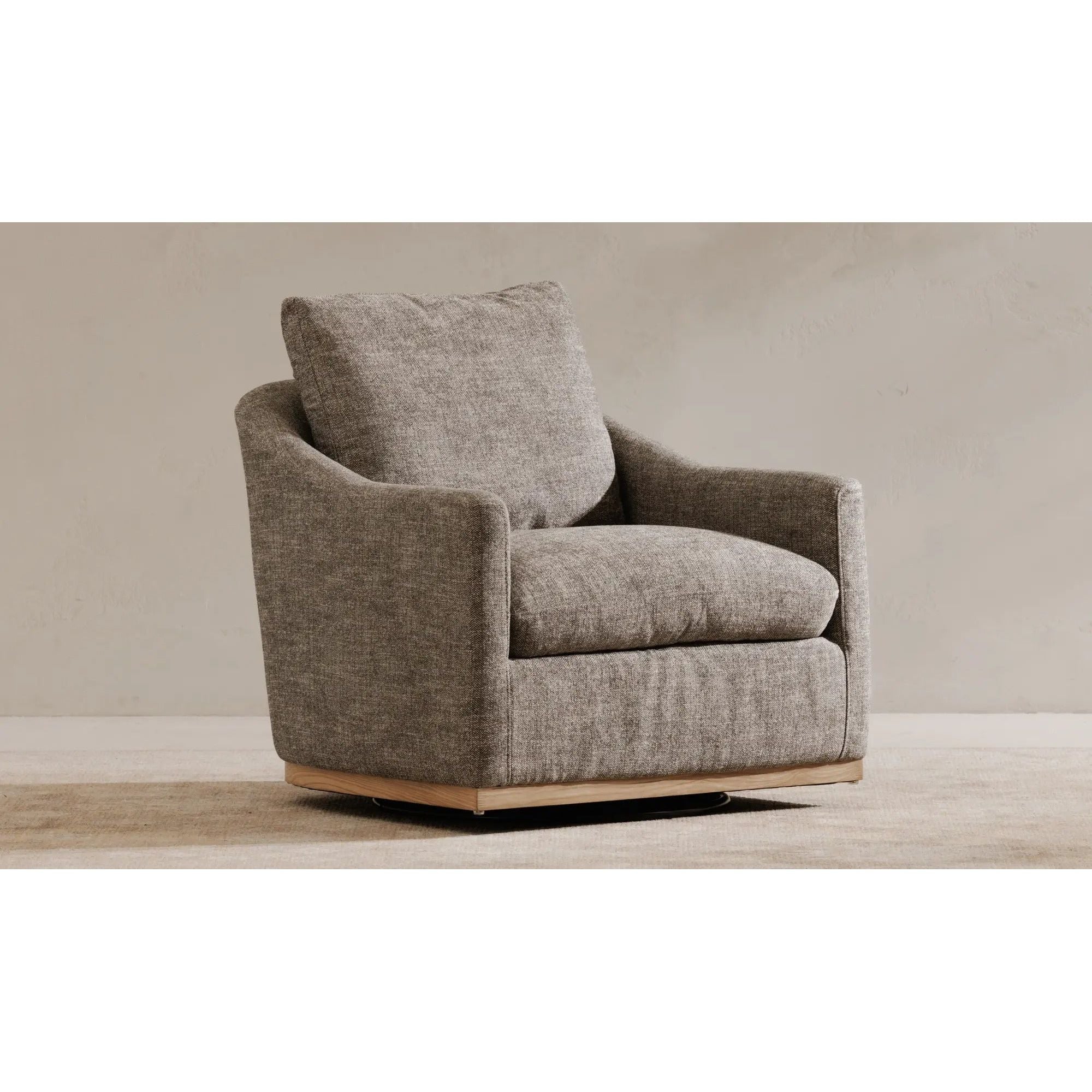 Moe's Home Collection Linden Slated Moss Swivel Chair - Image 2