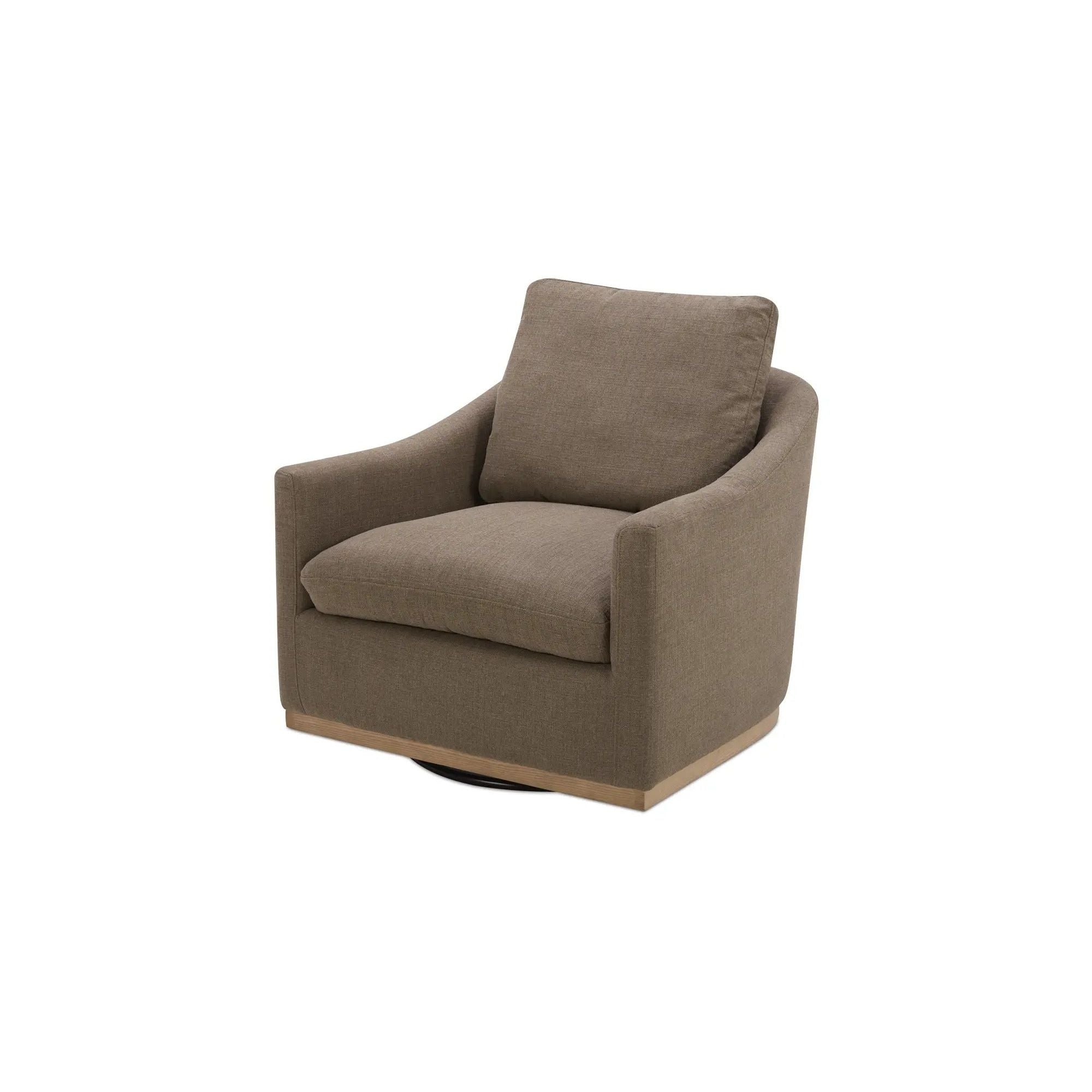 Moe's Home Collection Linden Soft Taupe Swivel Chair - Image 2