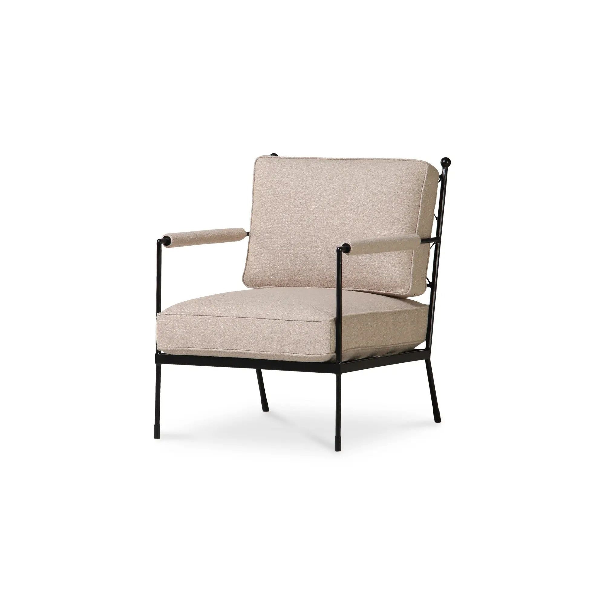 Moe's Home Collection Vecchia Beige Accent Chair - Image 1