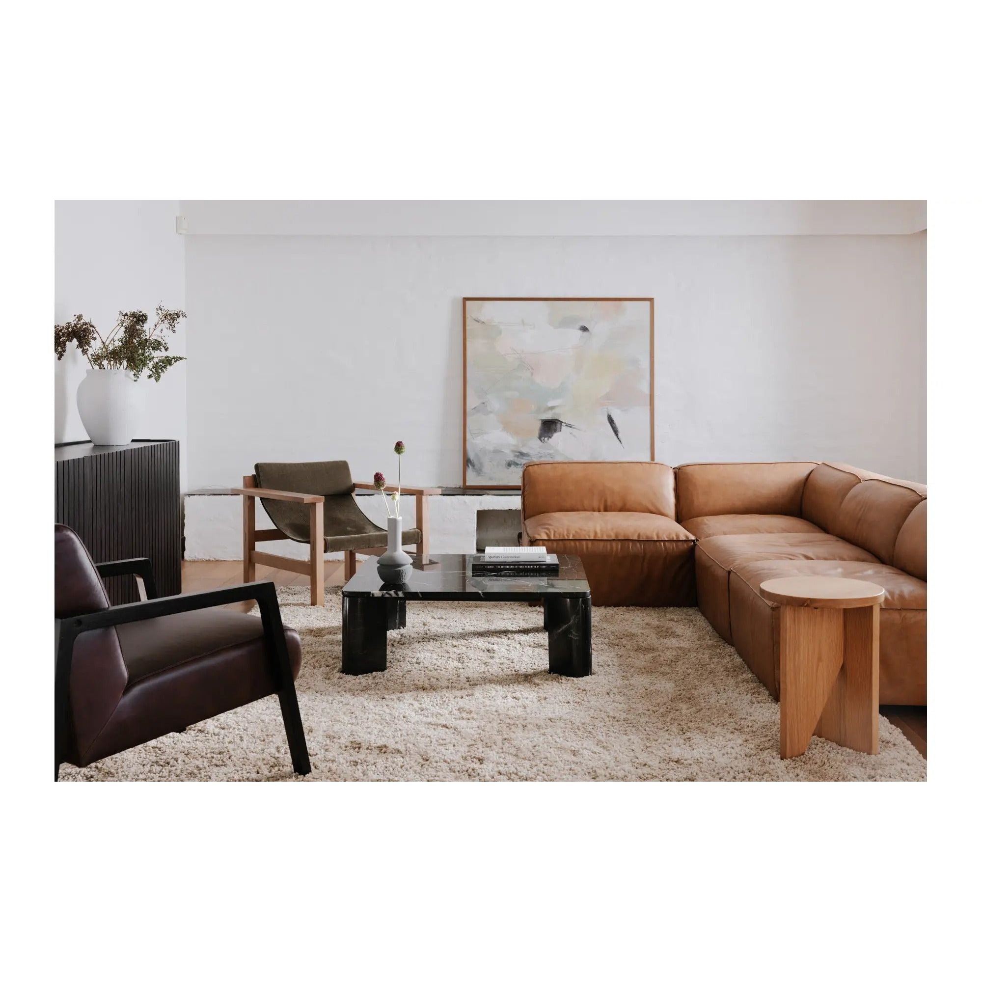 Moe's Home Collection Grace Natural Oak Accent Table - Image 2