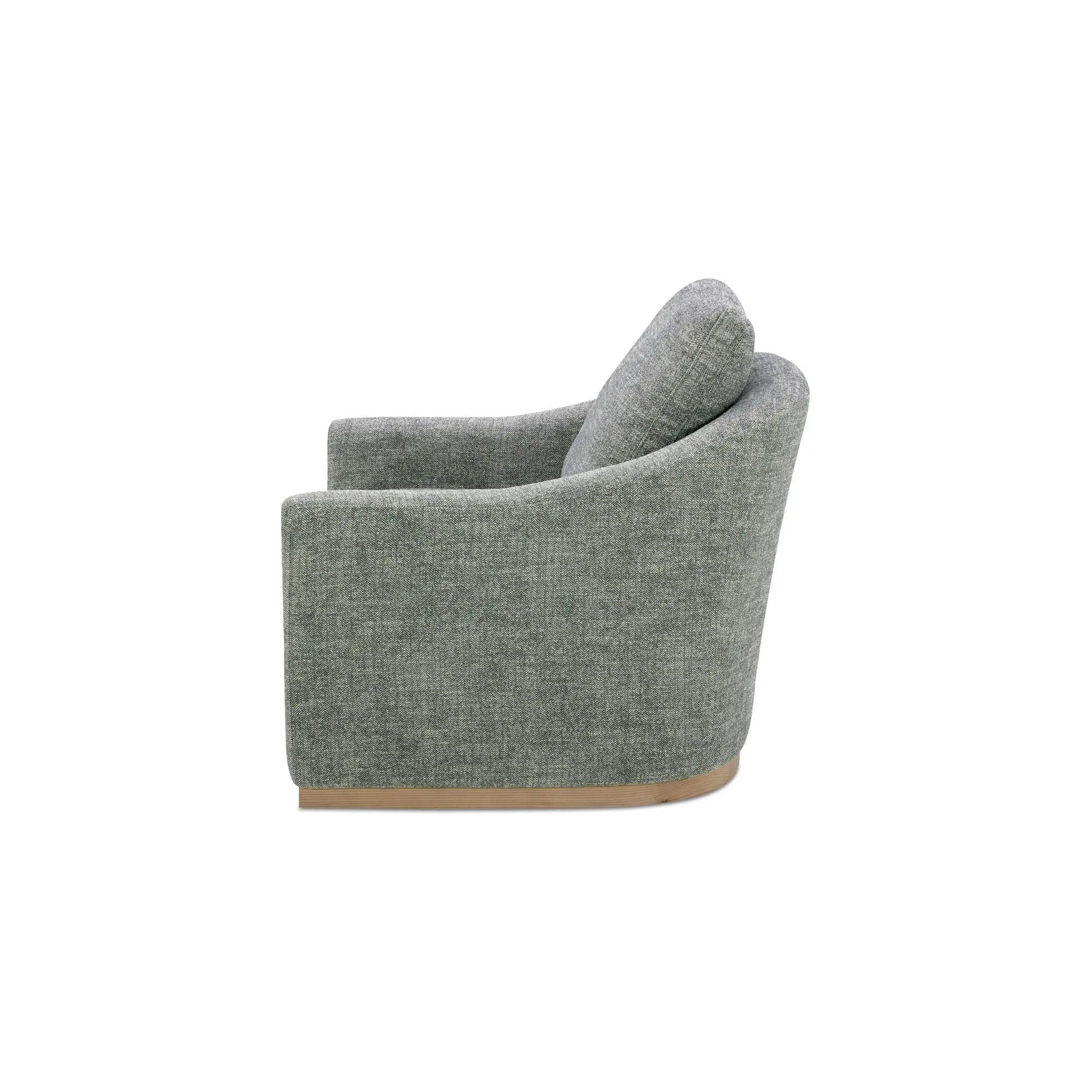 Moe's Home Collection Linden Slated Moss Swivel Chair - Image 3
