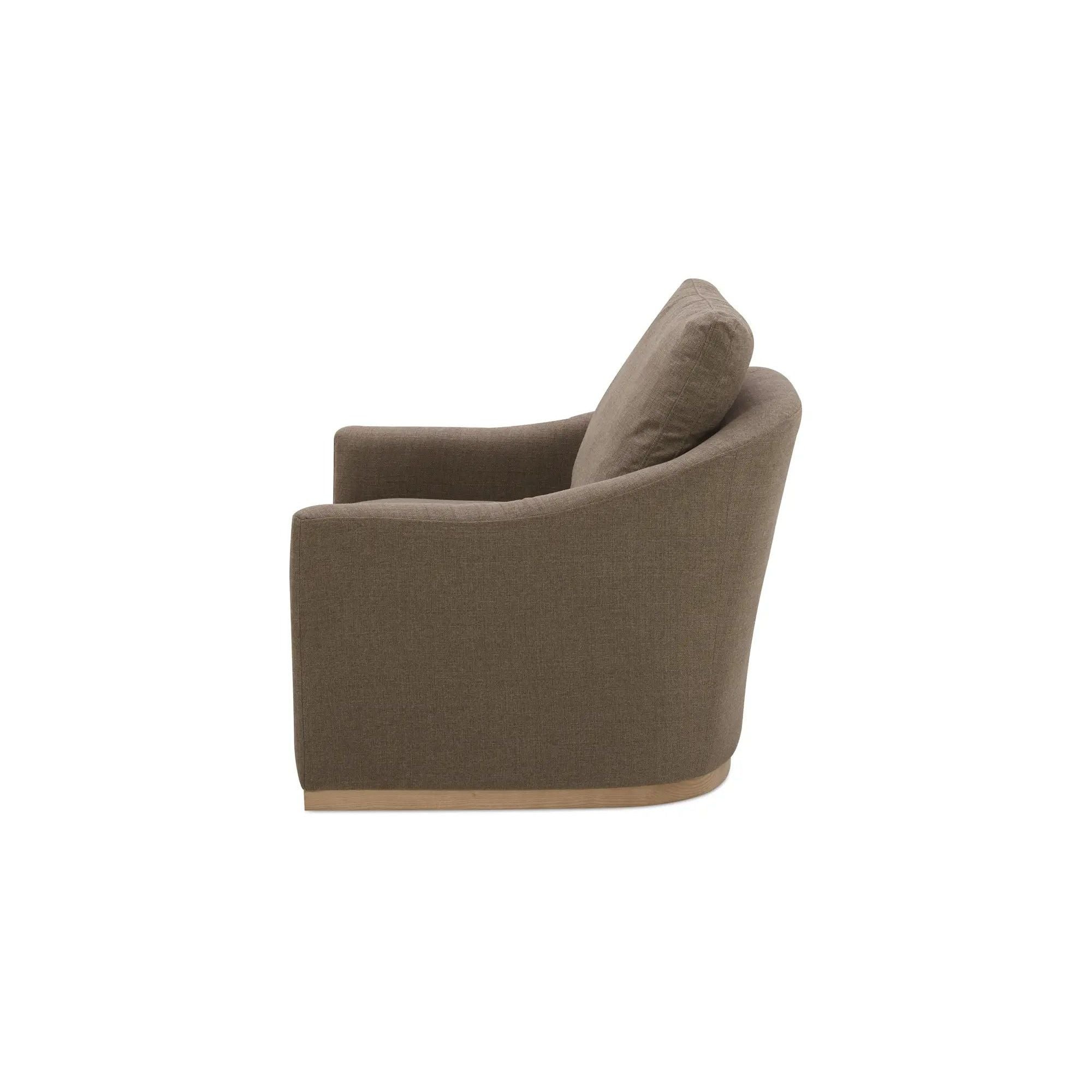 Moe's Home Collection Linden Soft Taupe Swivel Chair - Image 3