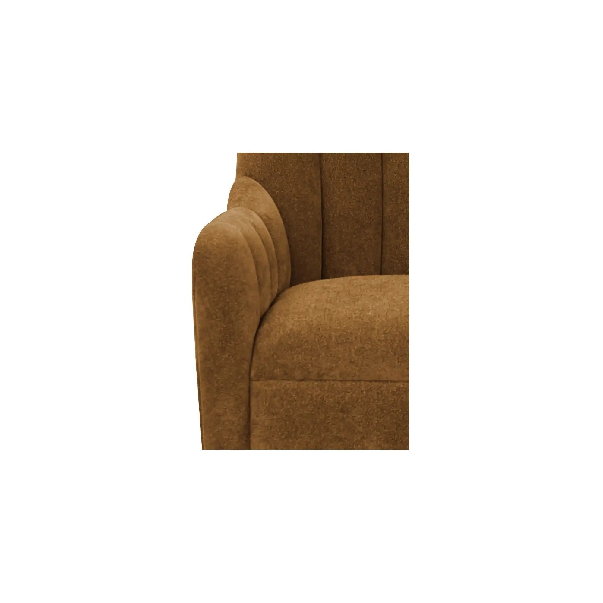 Moe's Home Collection Bowie Ochre Brown Swivel Chair - Image 3